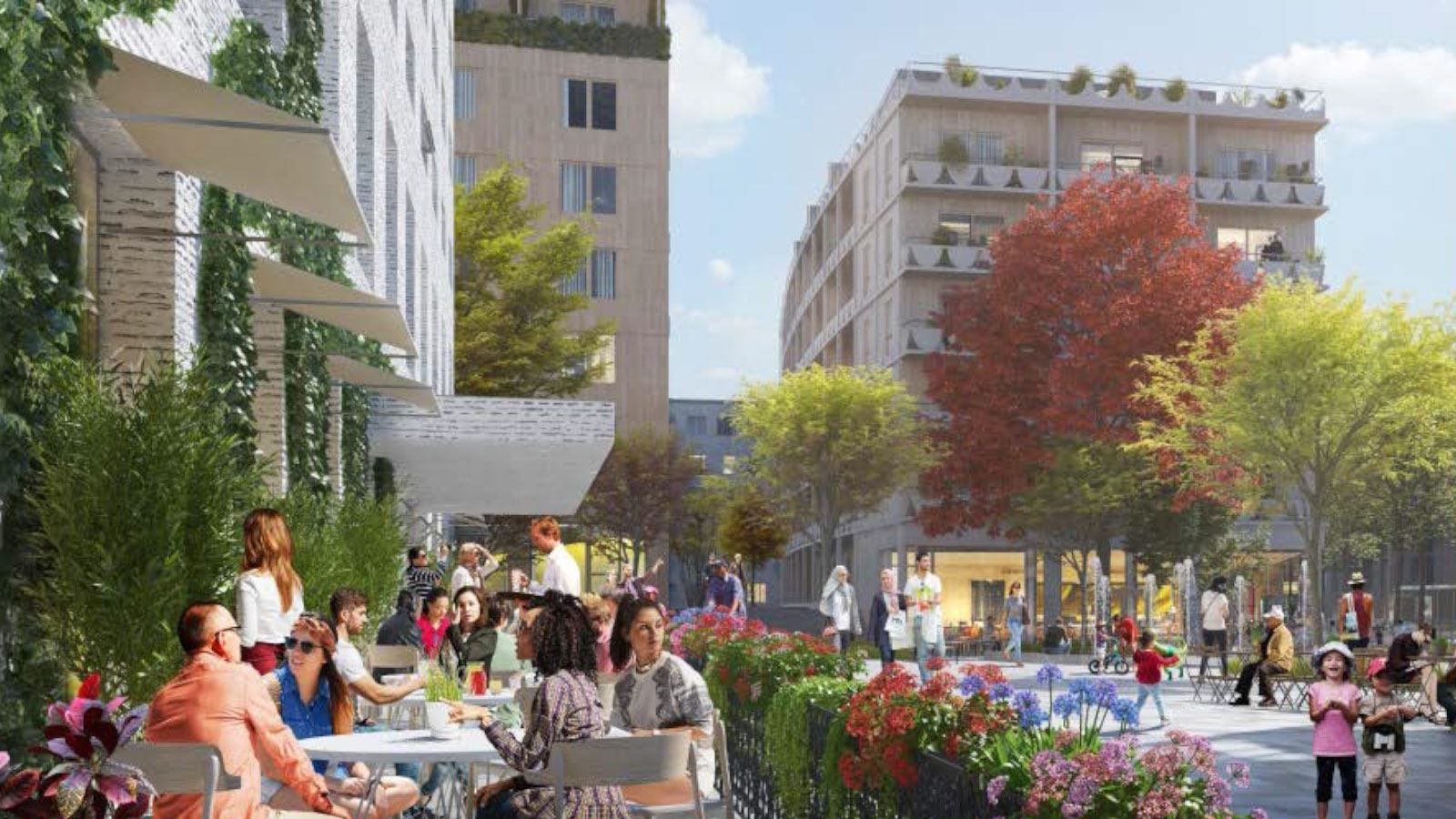 Visionsbild nya Ursviks Torg