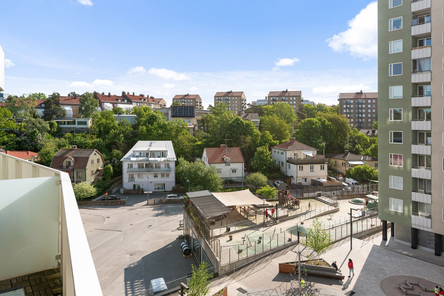 Utsikt från balkong