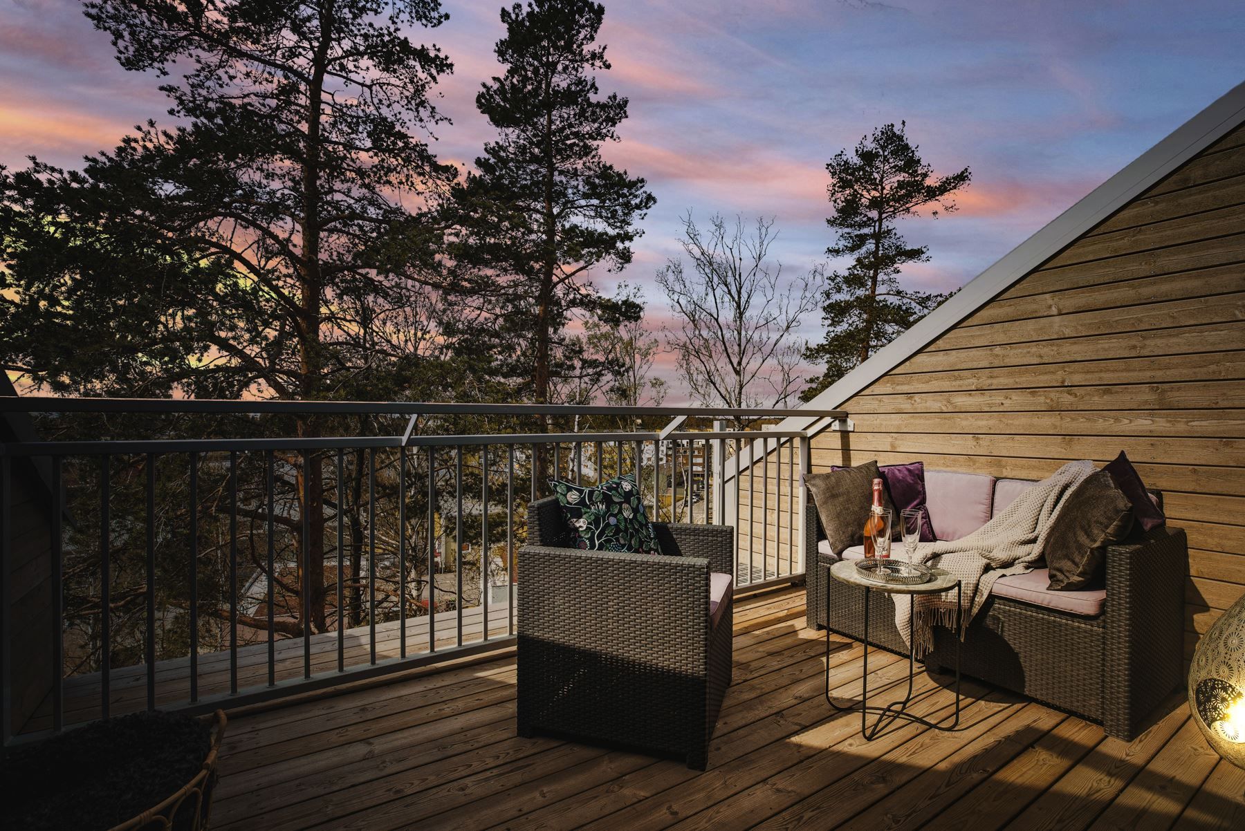 Utsikt från terrass