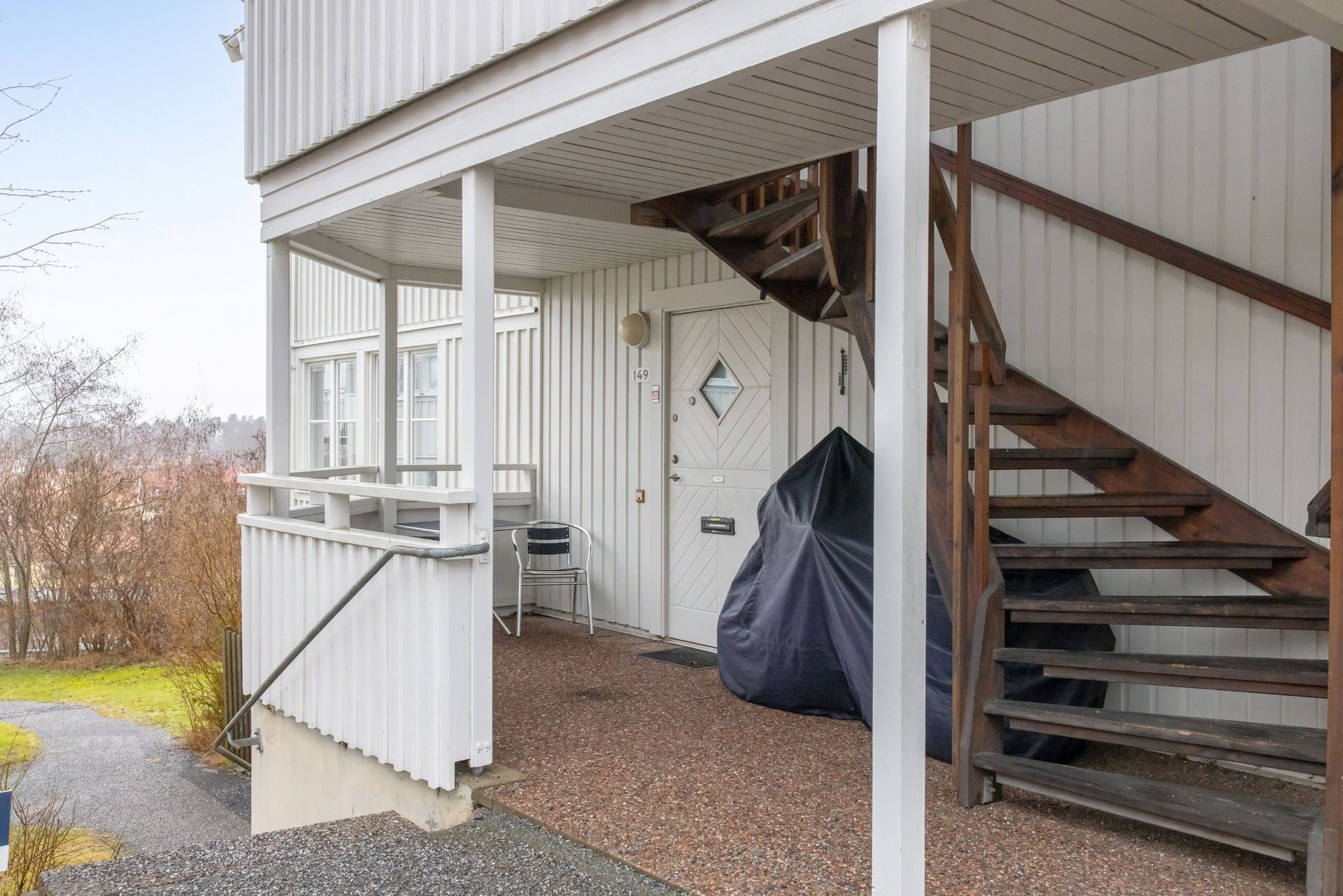 Egen entré och uteplats