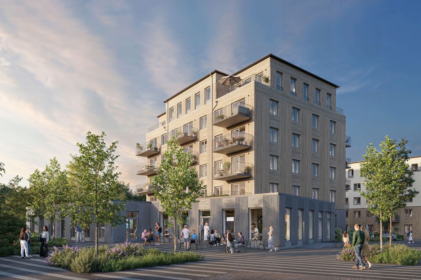 Hus 1 från torget