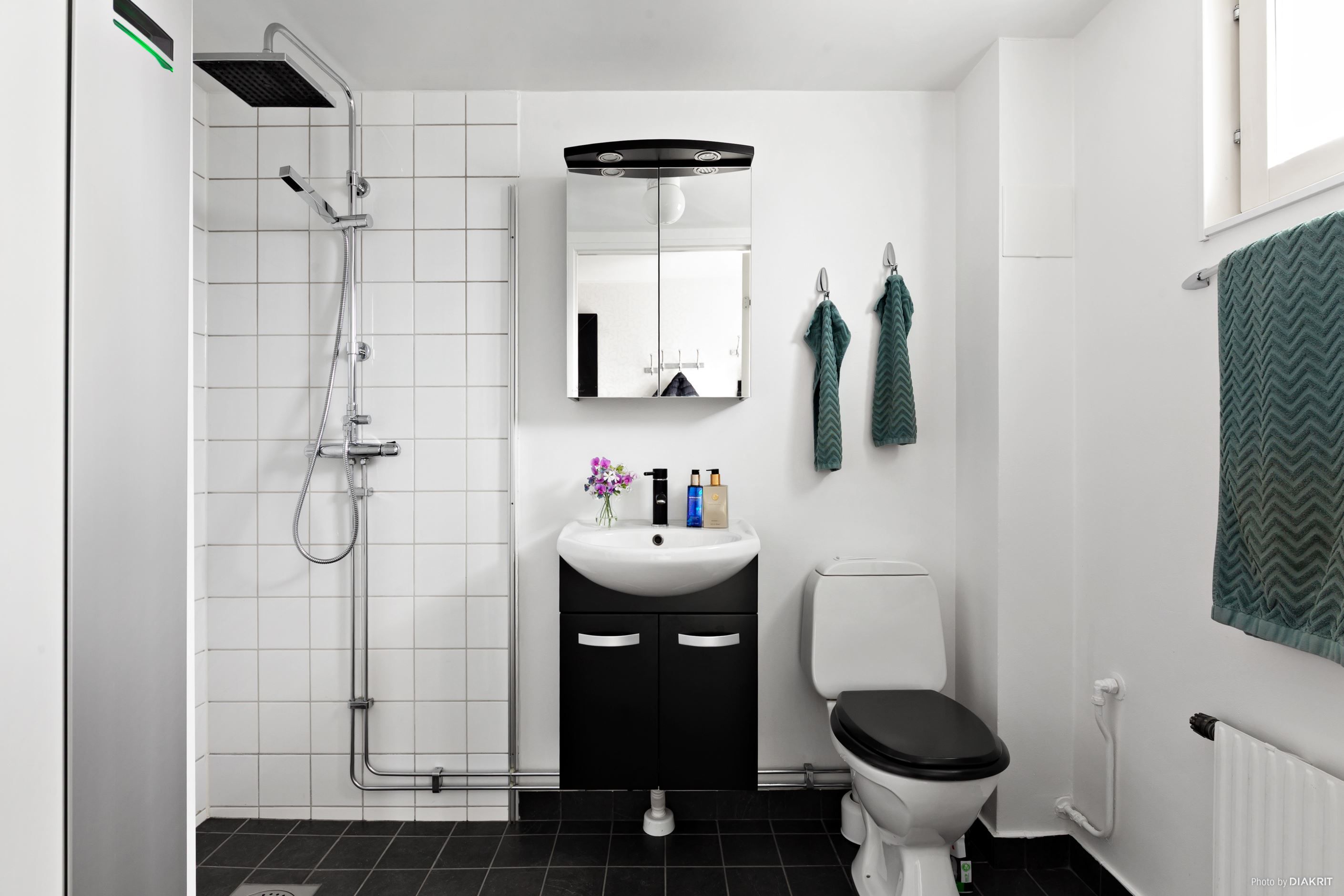 Duschrum på entrévåning