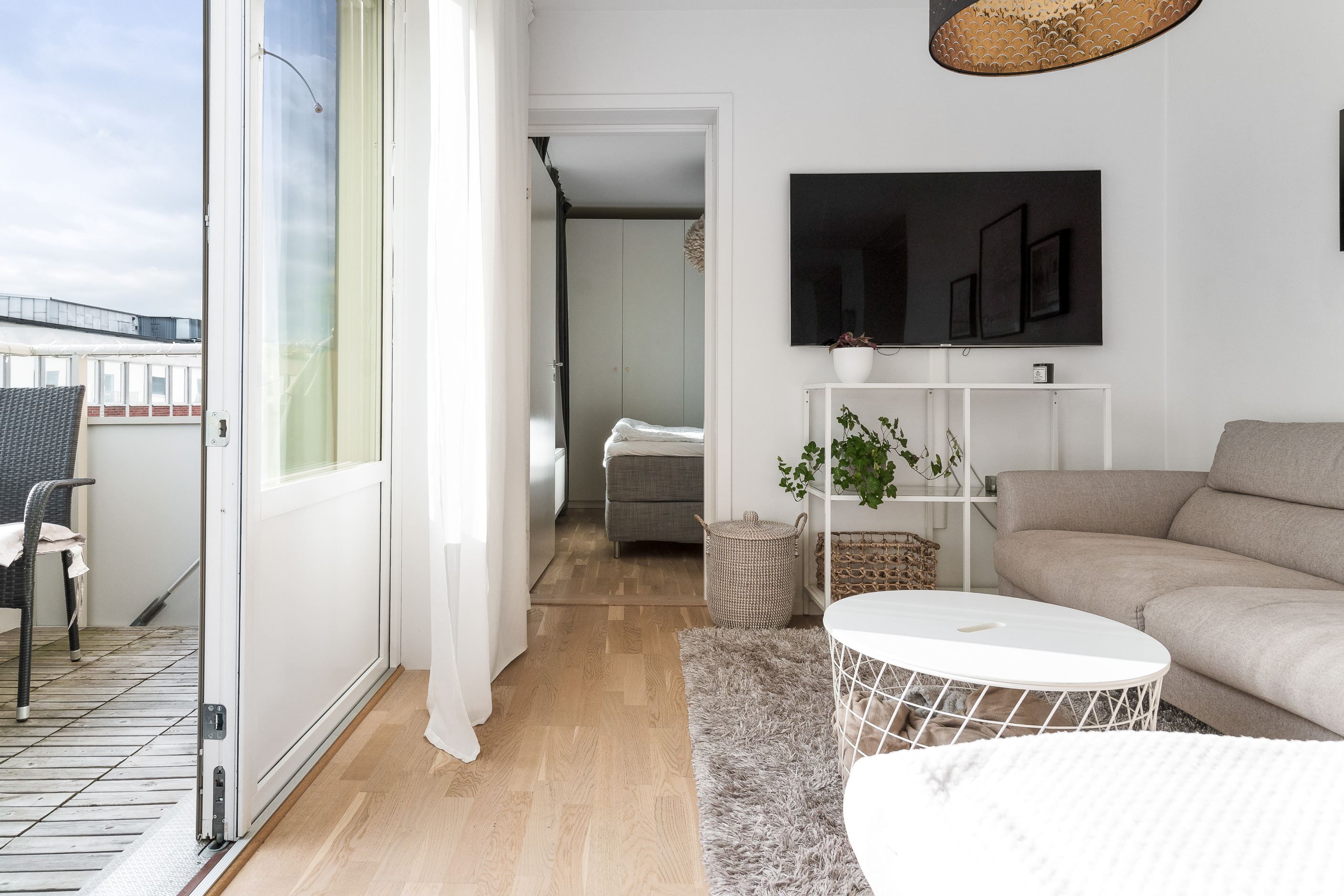 Utgång till balkong