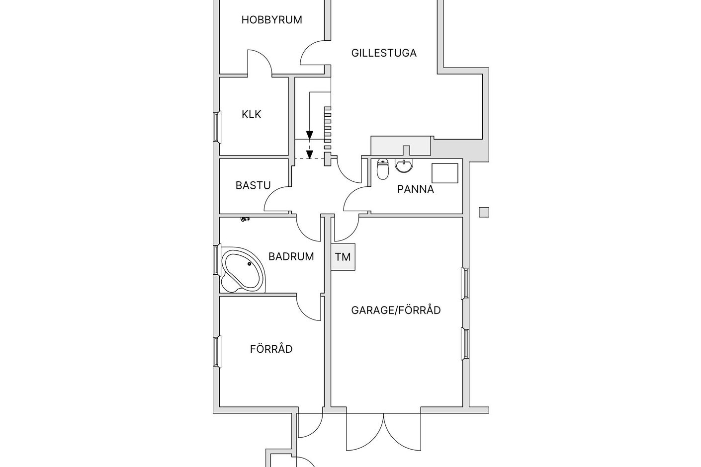Planlösning källare