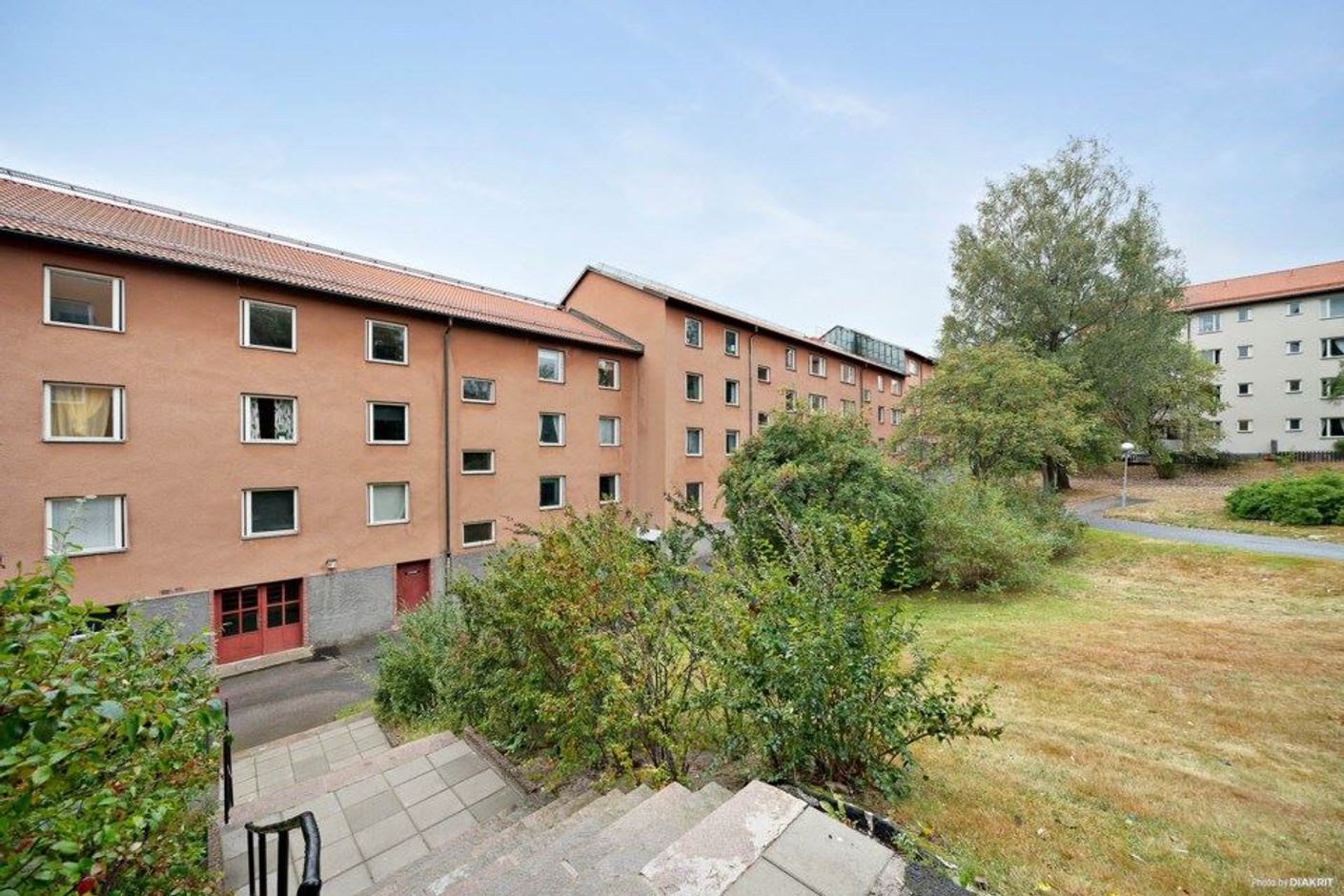 Fasad mot innergård