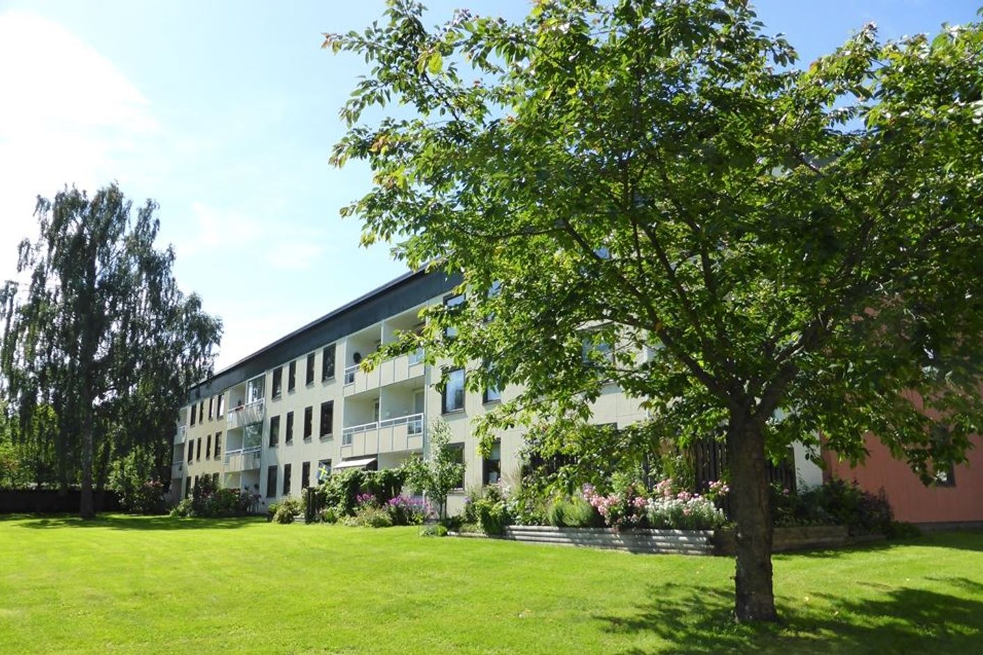 Fasad mot innergård