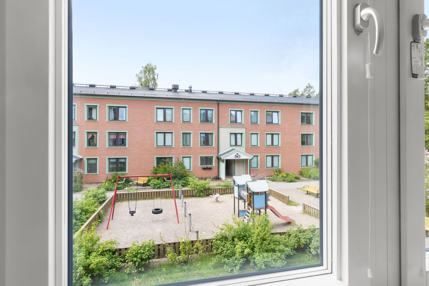 Utsikt mot innergård