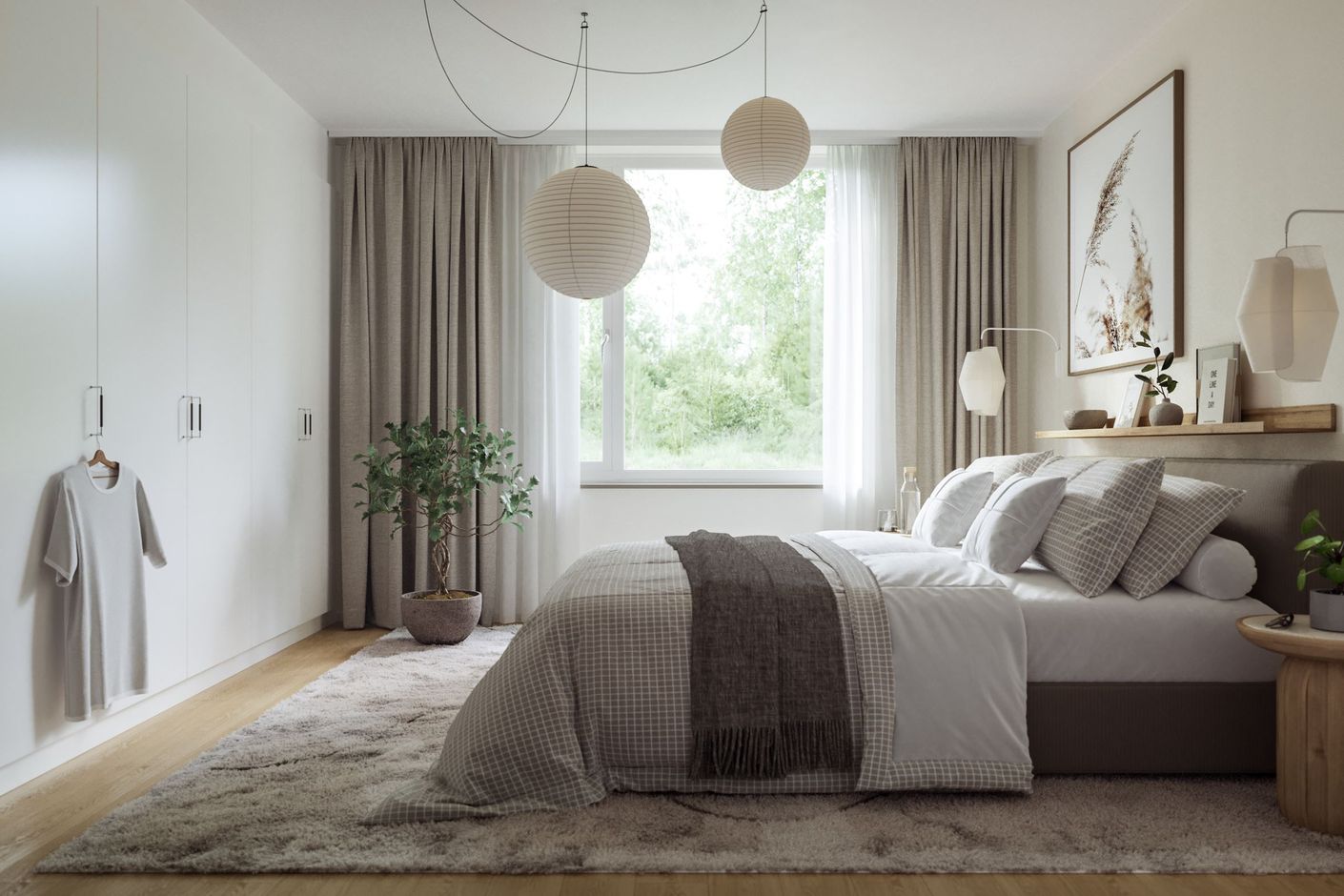 Sovrum (renderingsbild)