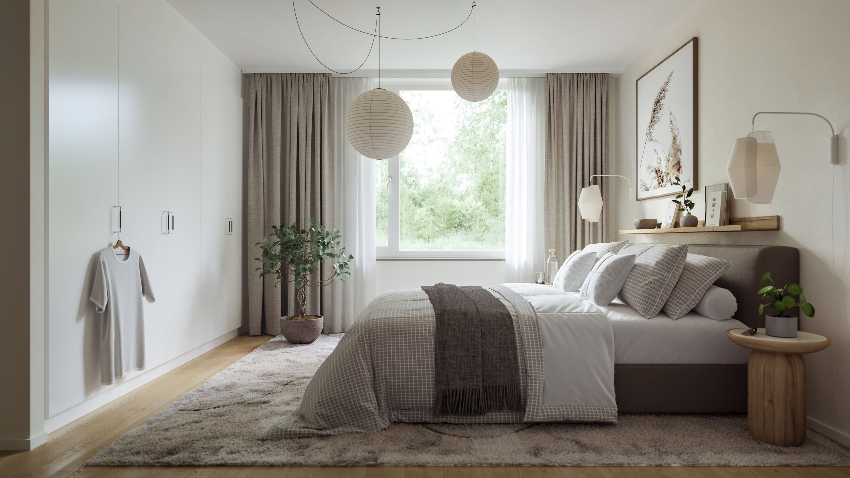 Sovrum (renderingsbild)