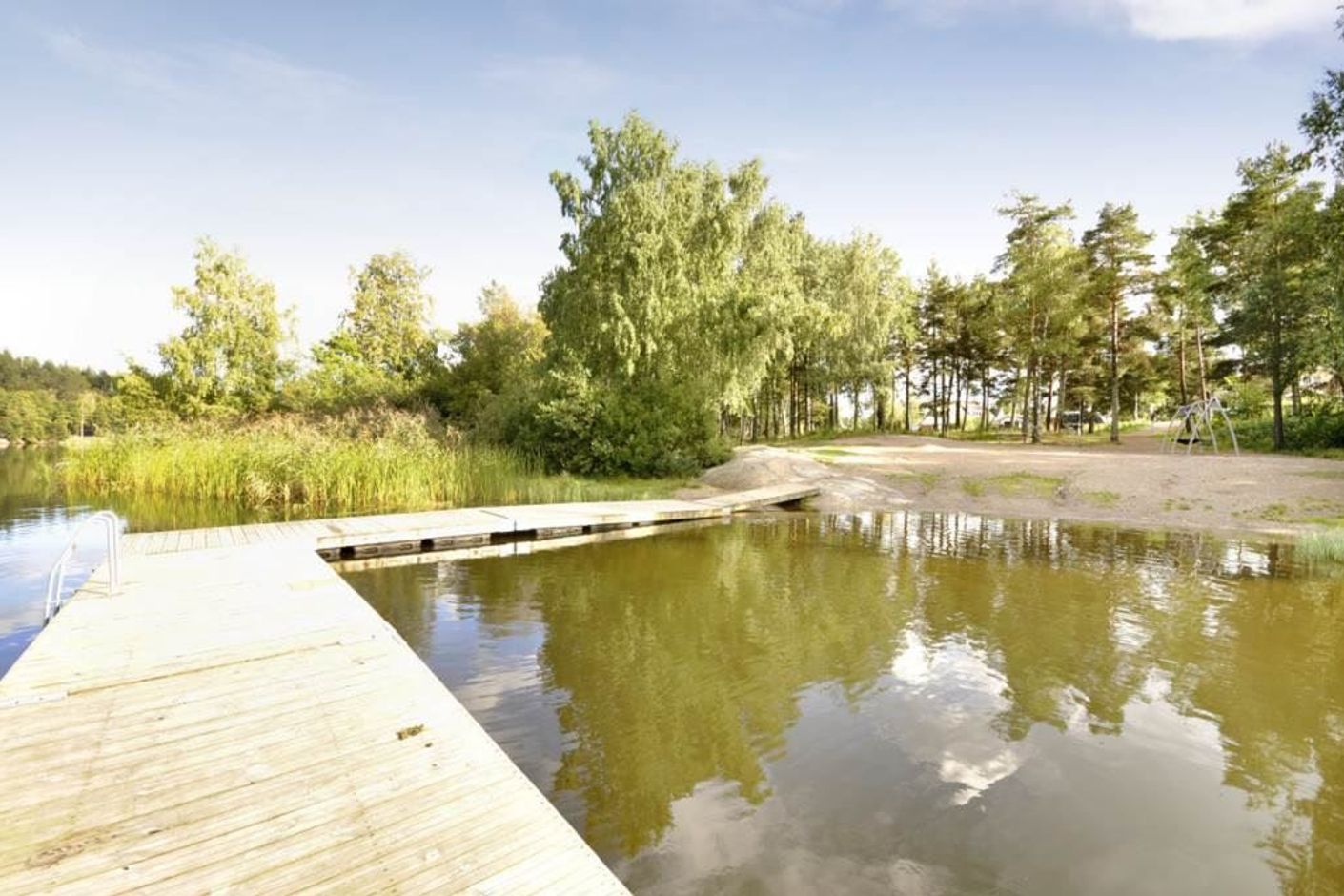 Lågupplöst Badplats vid Öringesjön