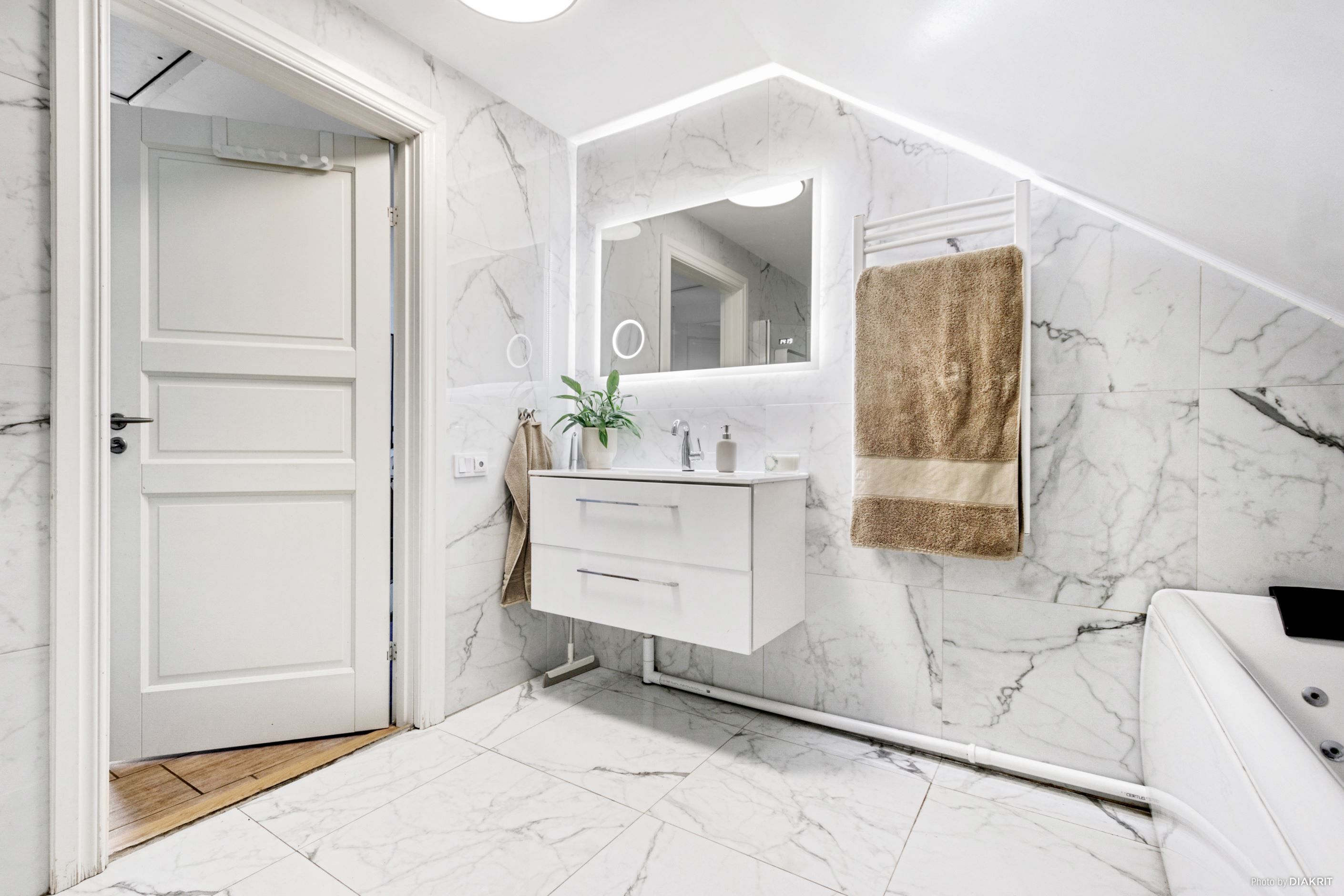 Badrum på övre plan