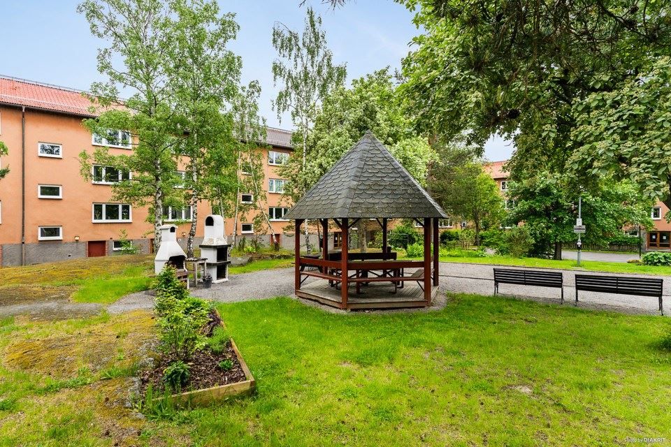 Grillplats på innergård