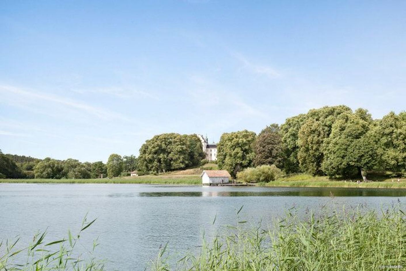 Vacker skärgårdsmiljö vid Tyresö Slott och Notholmen