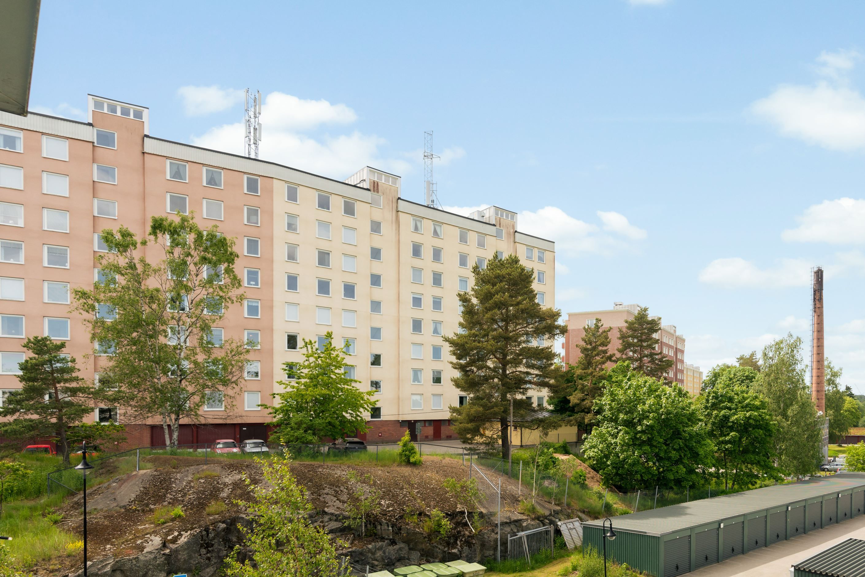 Delvis utsikt från balkong