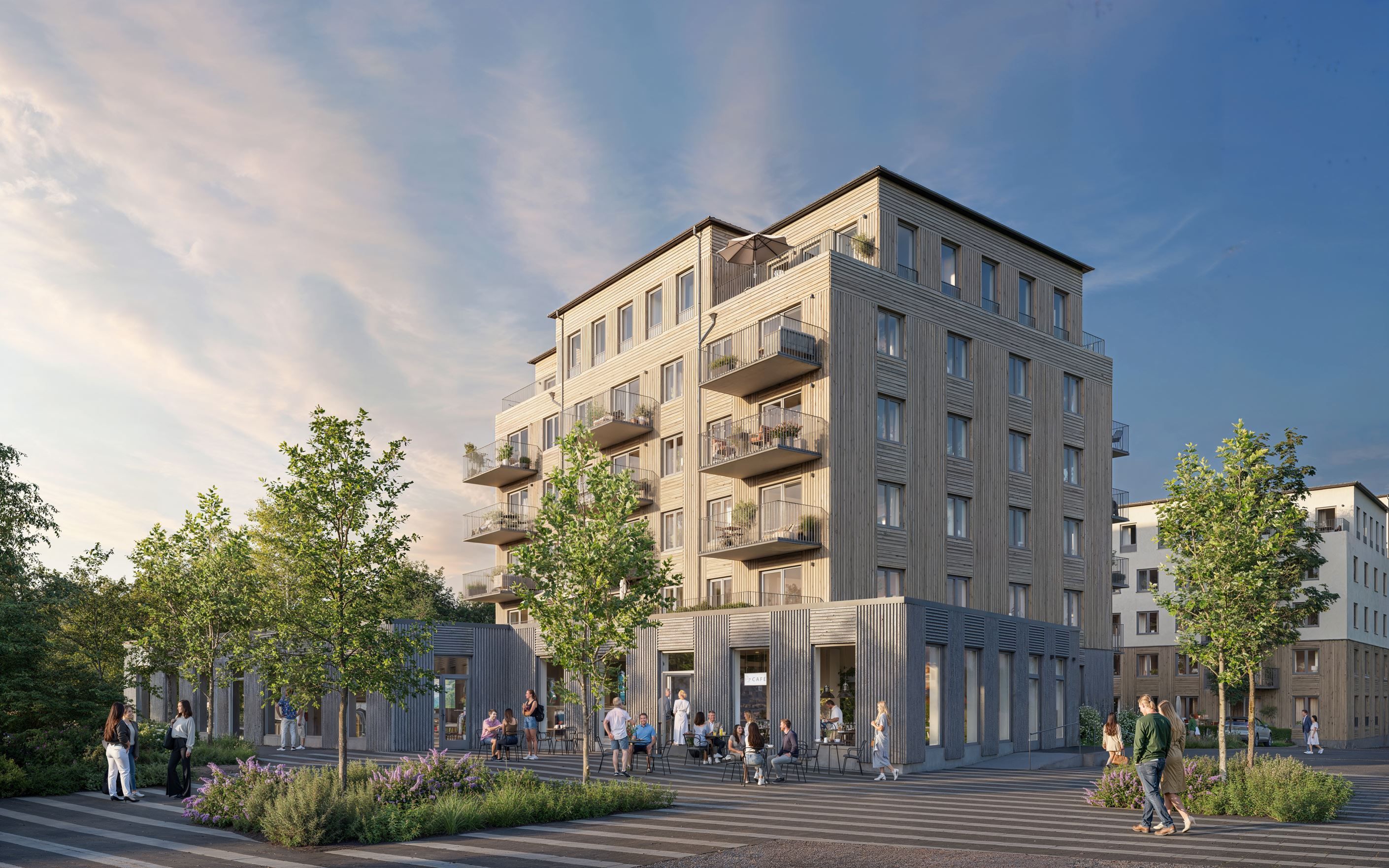 Hus 1 från torget