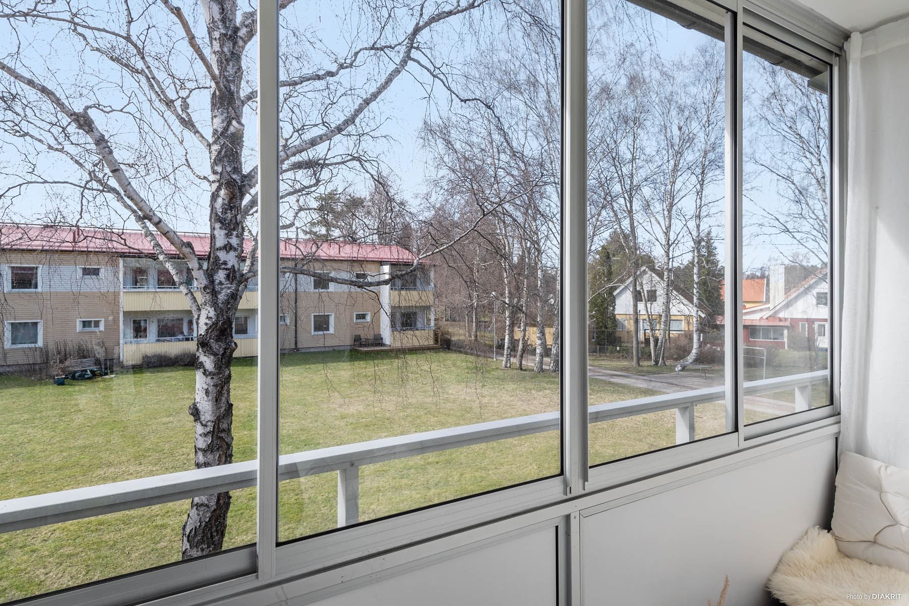 Utsikt över de grönskande vyerna!
