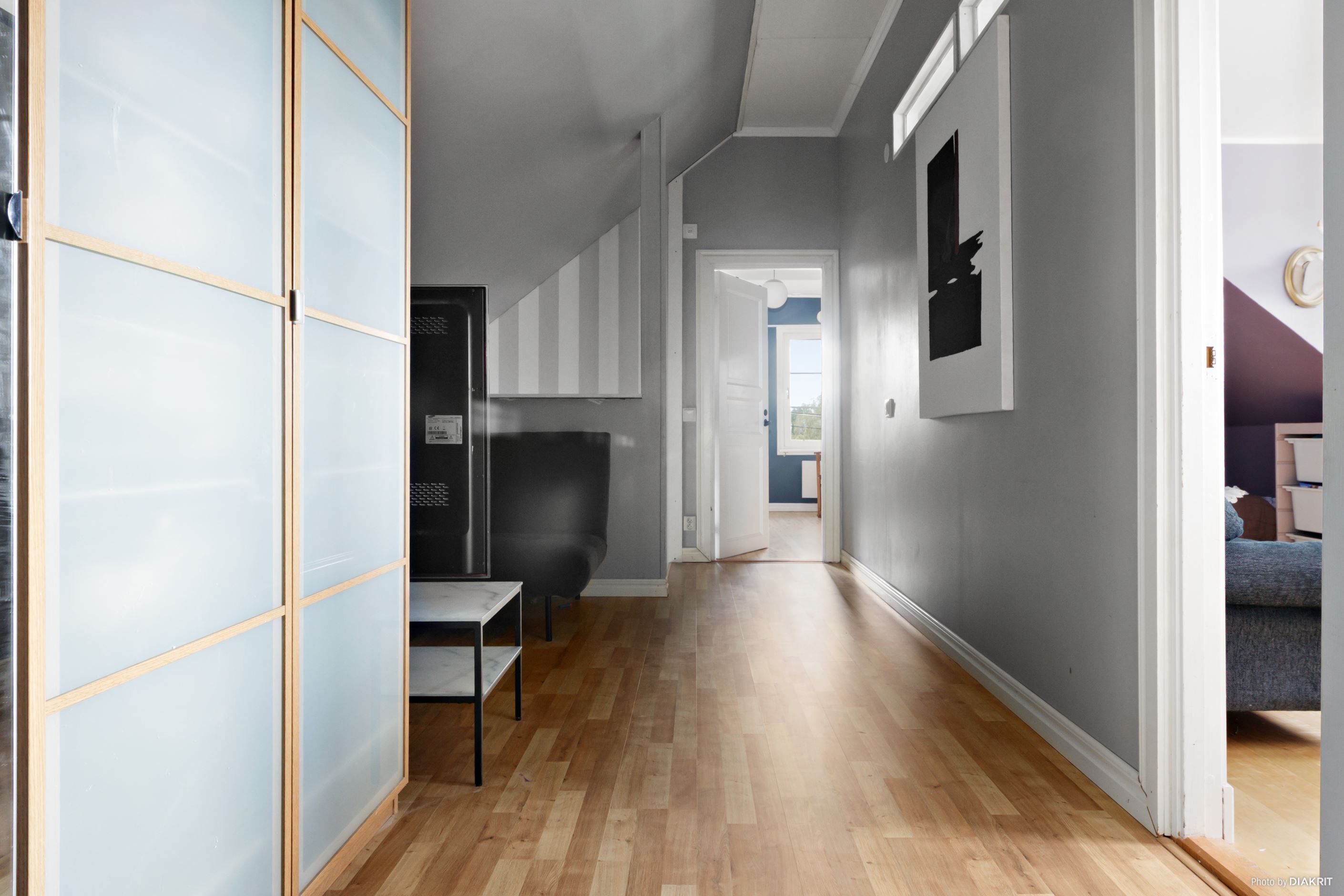 Hall/allrum på övre plan