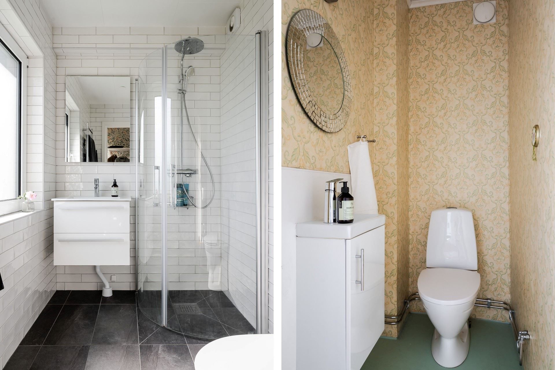 Badrum och gäst-wc