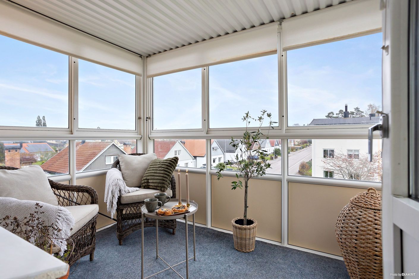 Inglasad balkong i härligt söderläge!