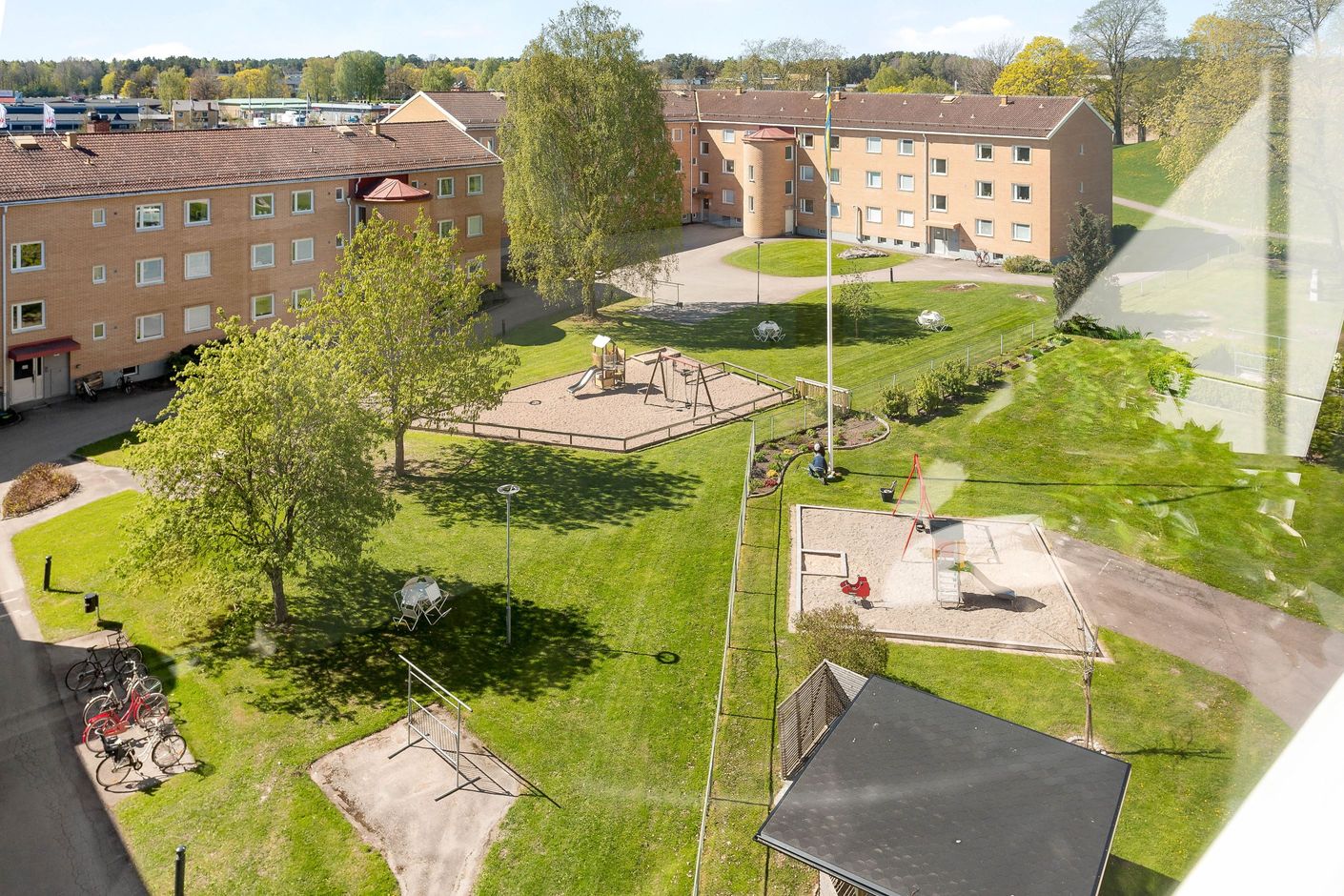 Utsikt från balkong