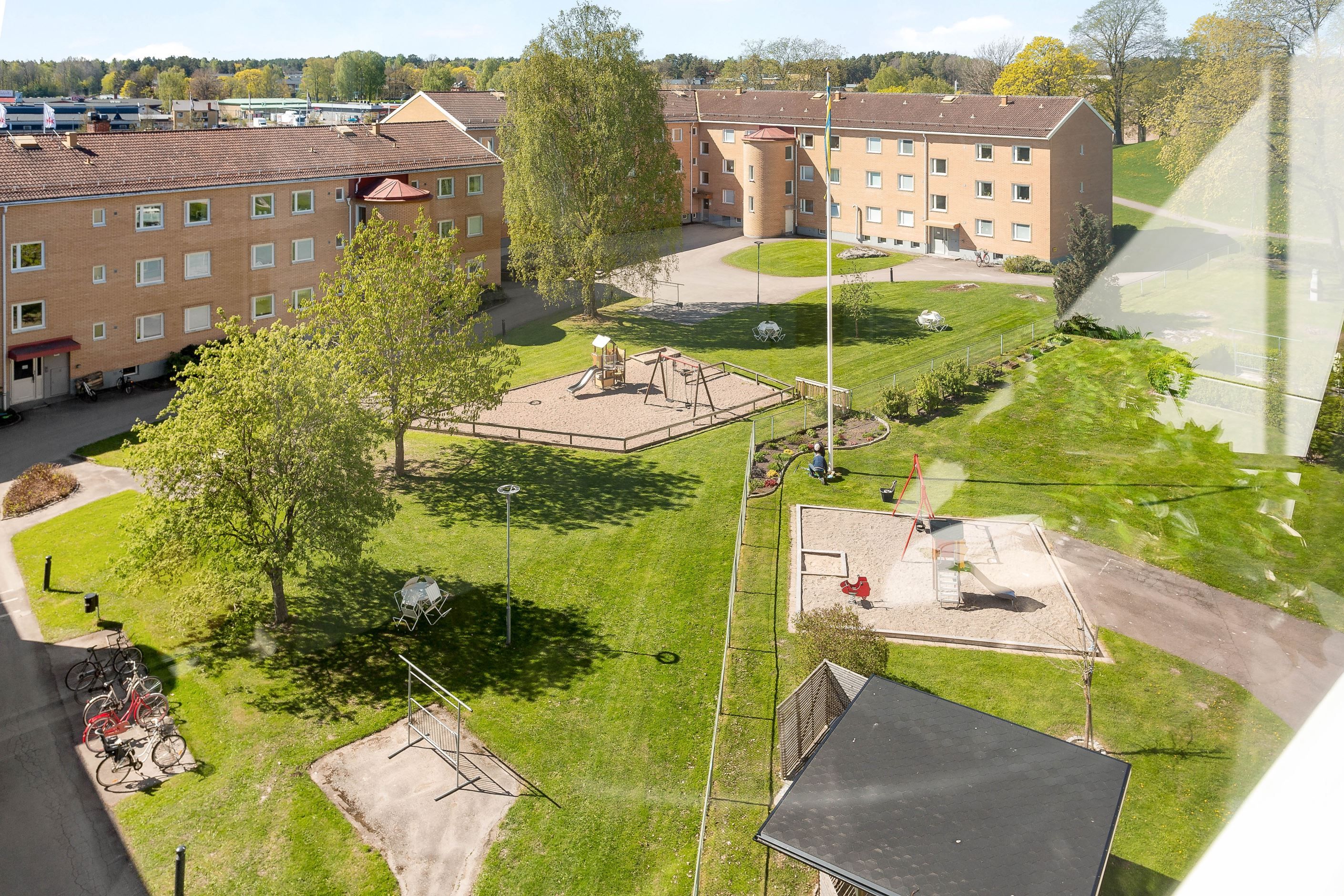 Utsikt från balkong