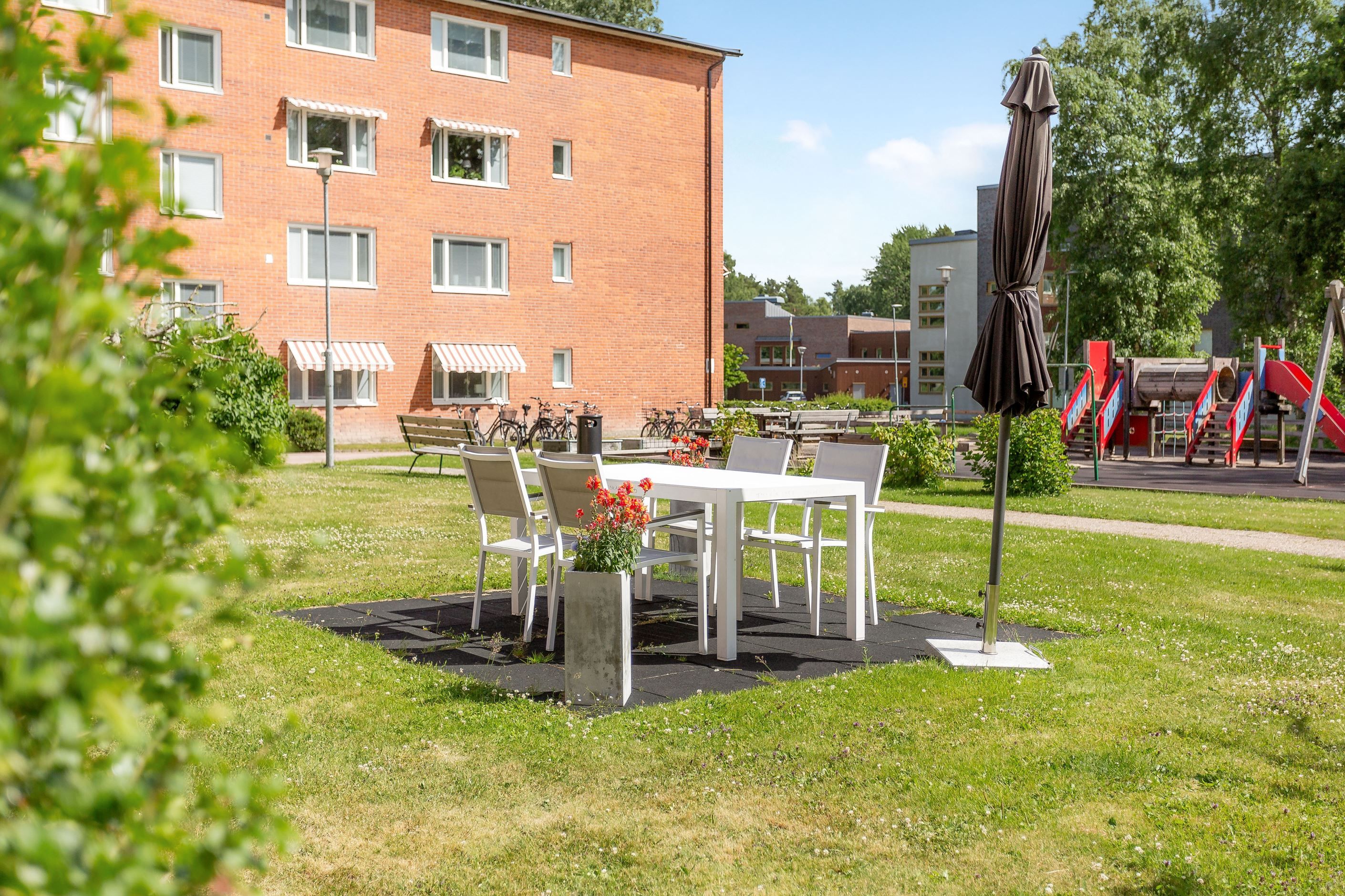 Gemensam innergård.