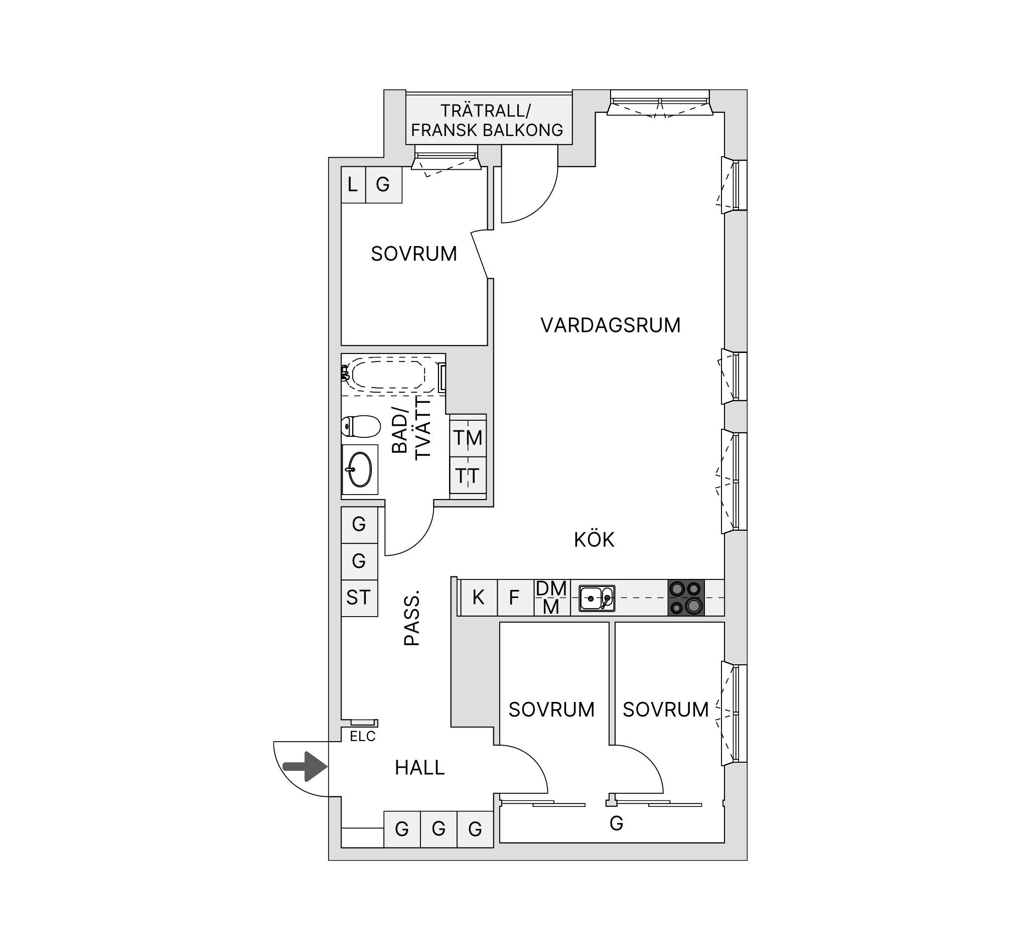 Nuvarande planlösning