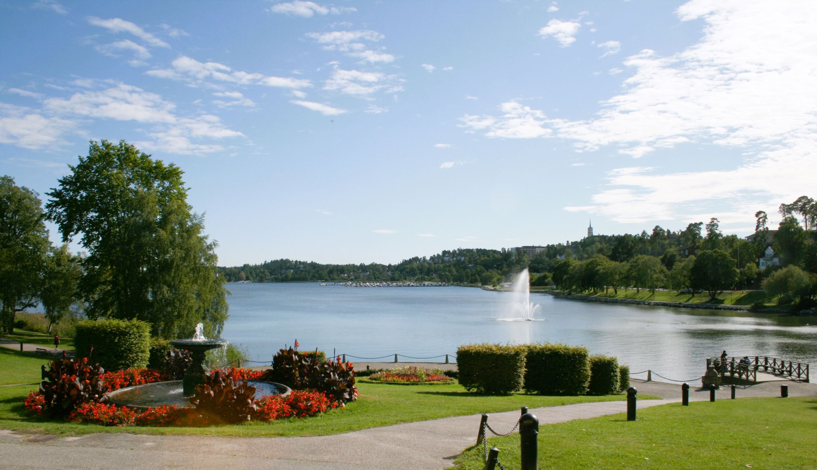 Edsbergs Slottspark invid Edsviken