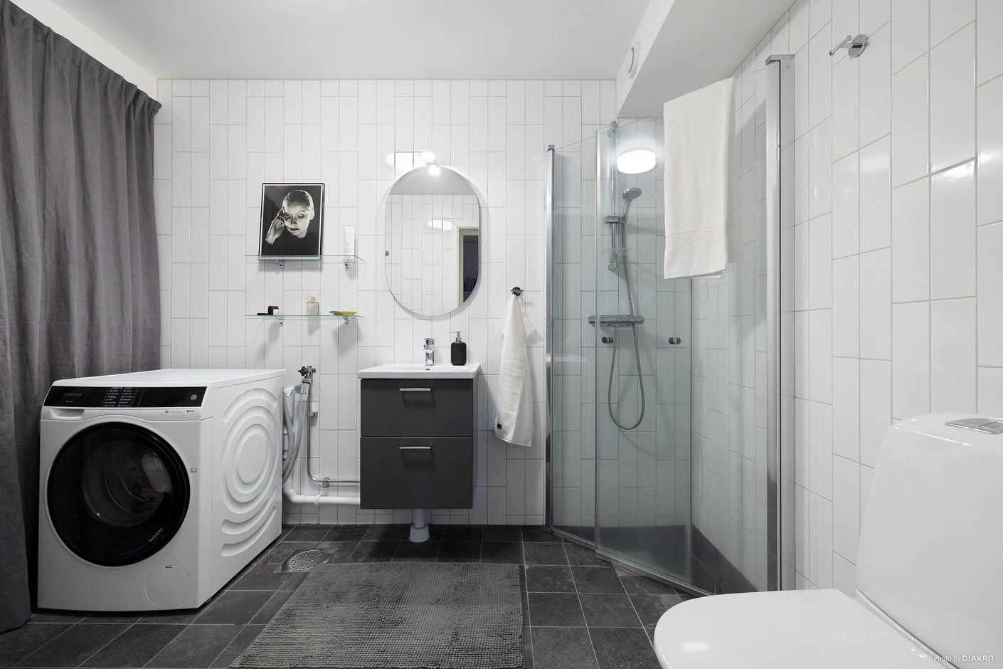 Badrum/wc med nedre plan