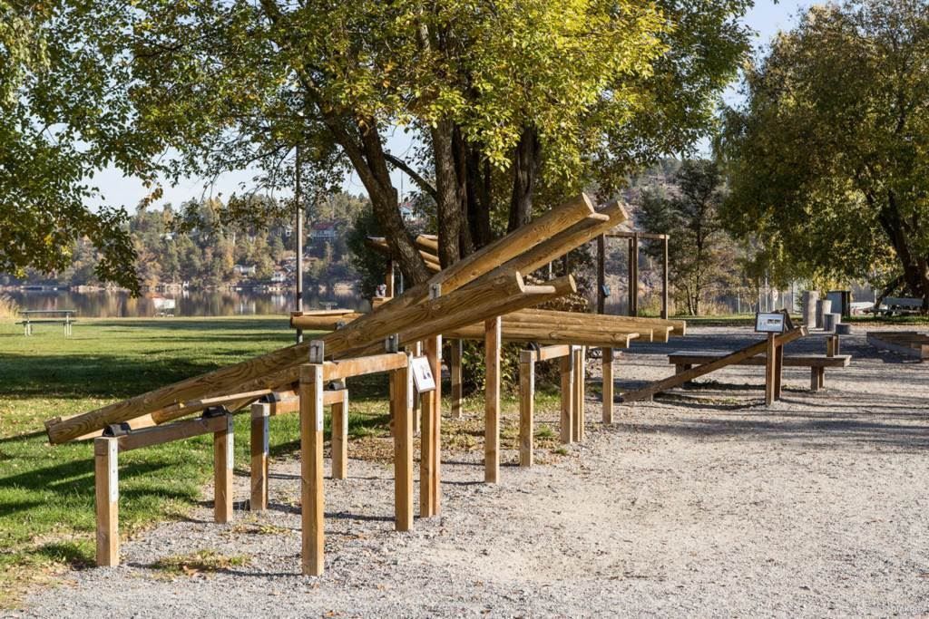 Lågupplöst Lågupplöst Edsviken med utegym, badplats och promenadstråk