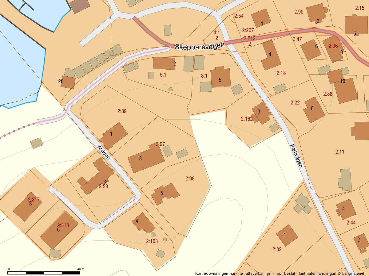 Fastighetskarta över 2:98