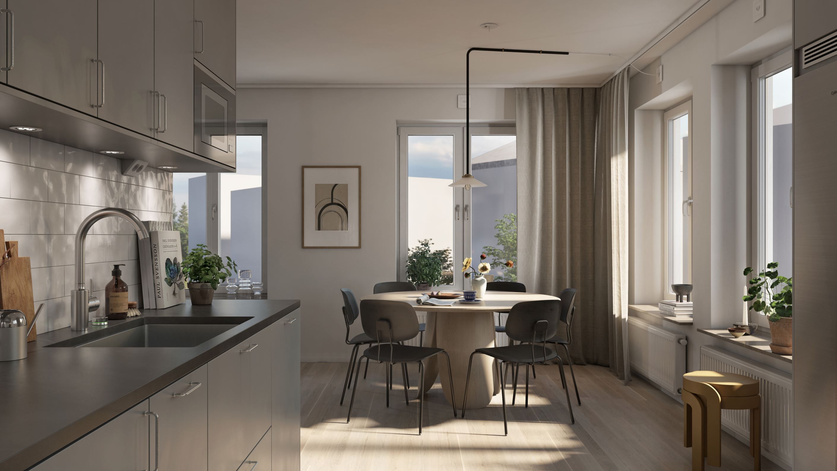 Kök och vardagsrum
