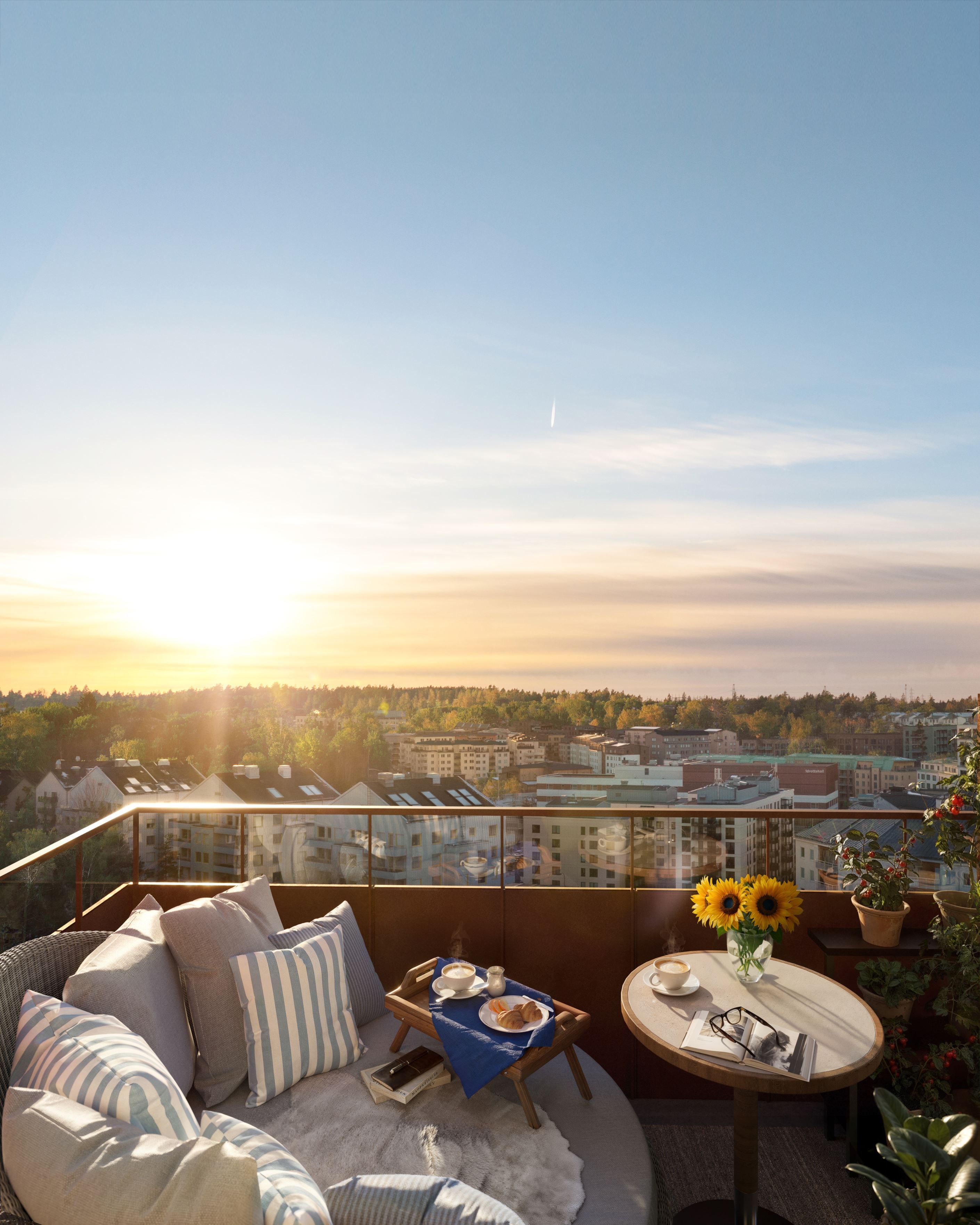 Balkong med utsikt FM