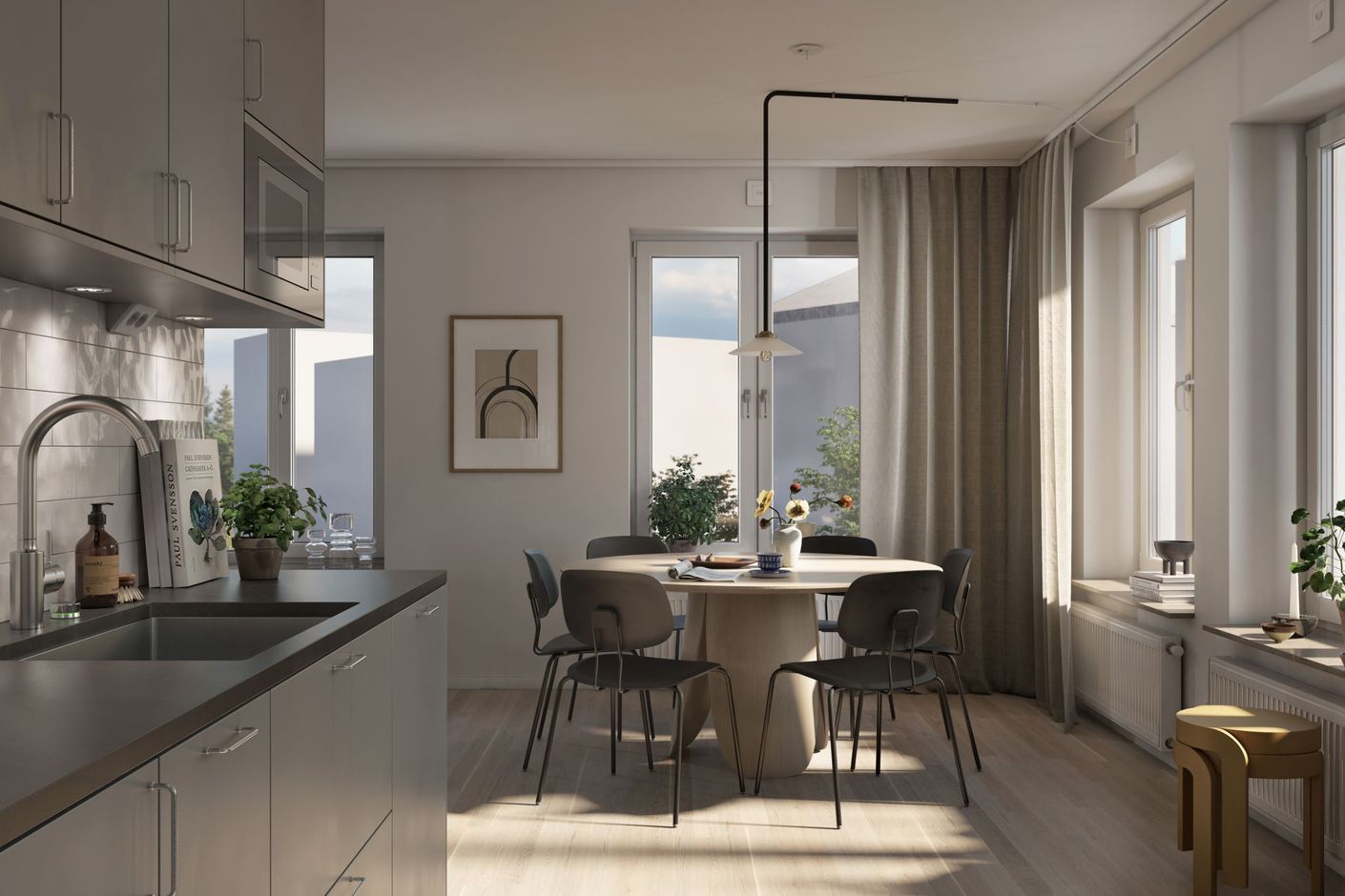 Kök och vardagsrum
