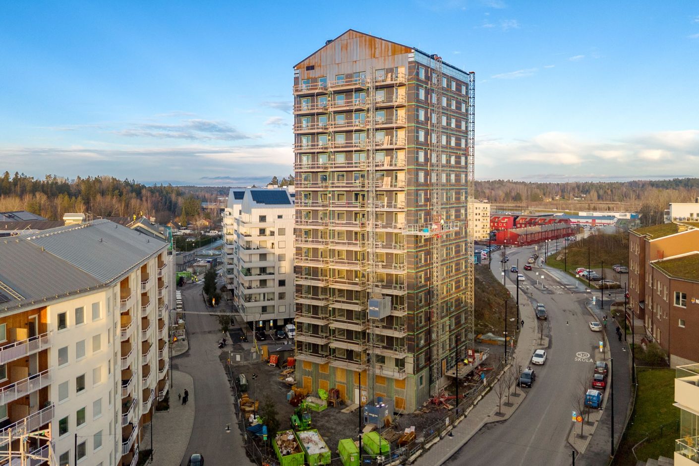 VYN, Gaffelseglet 19, fasad mot Sydväst