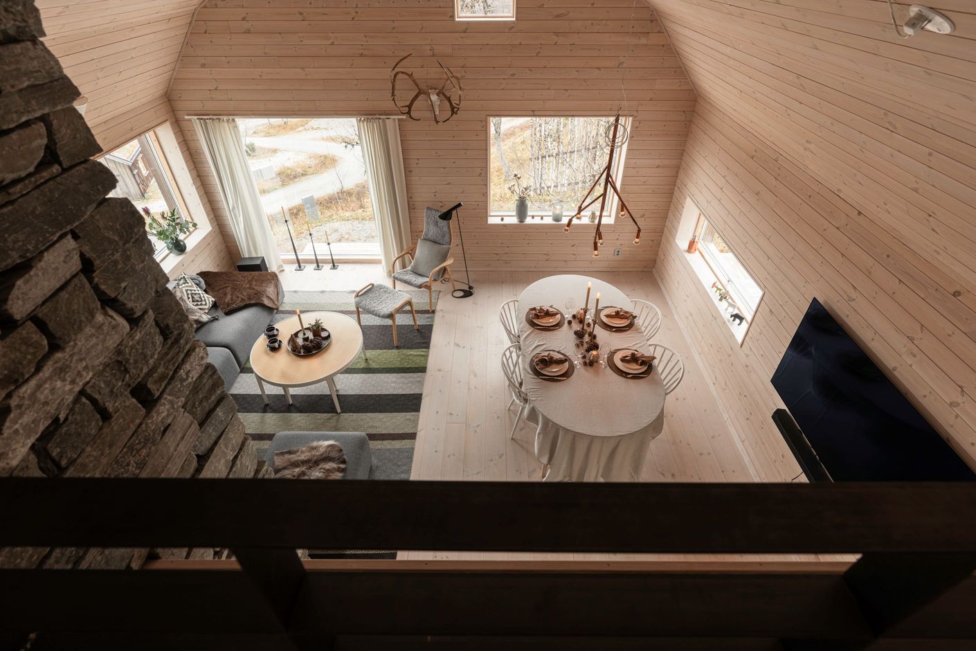 Vy från loft