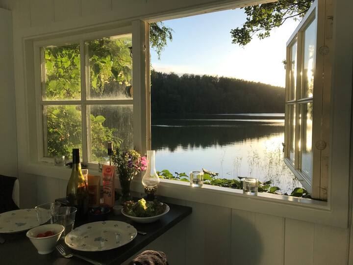 Utsikt från sjöstugsn