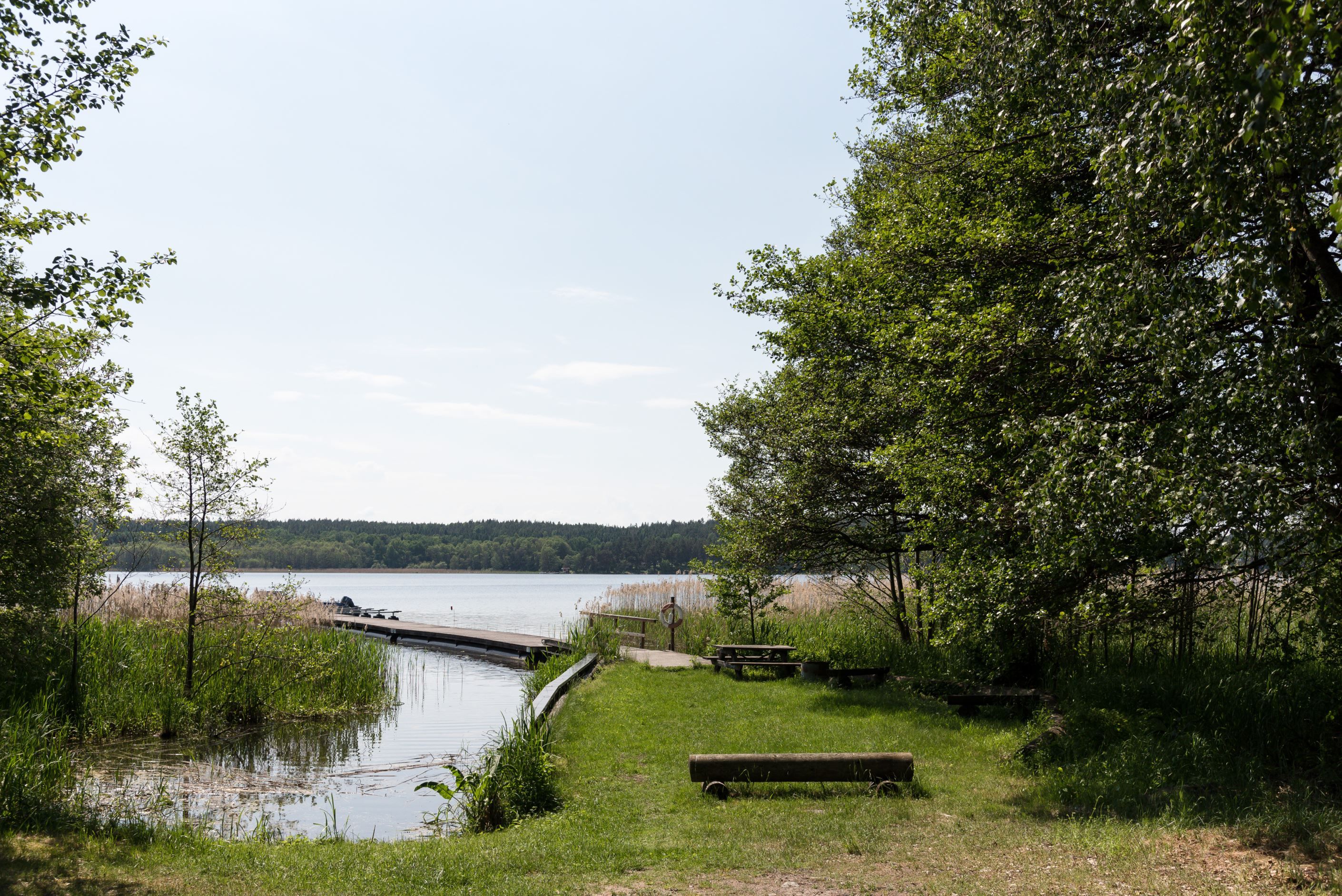 Safällighetsområde med brygga
