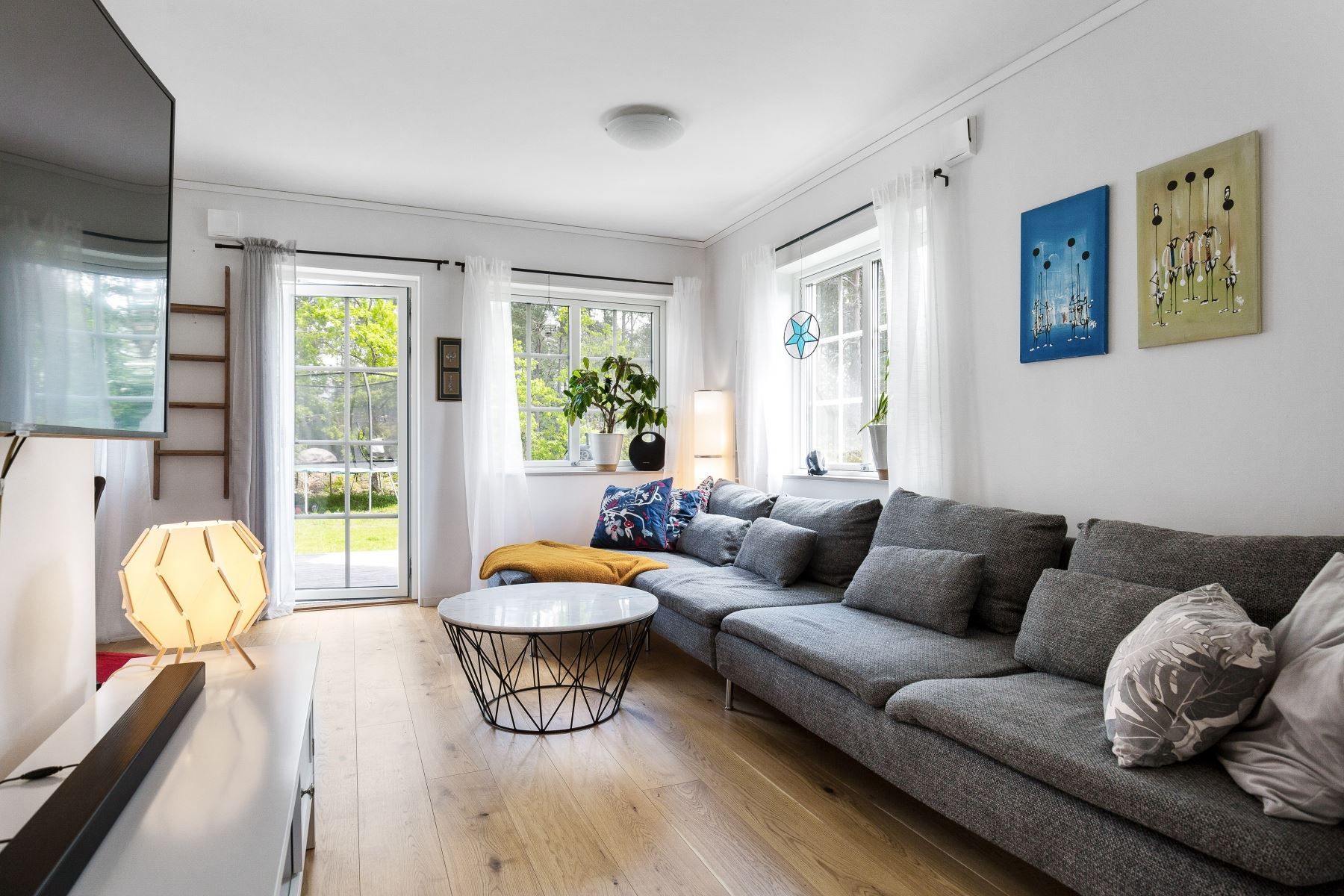 Plats för stor soffa