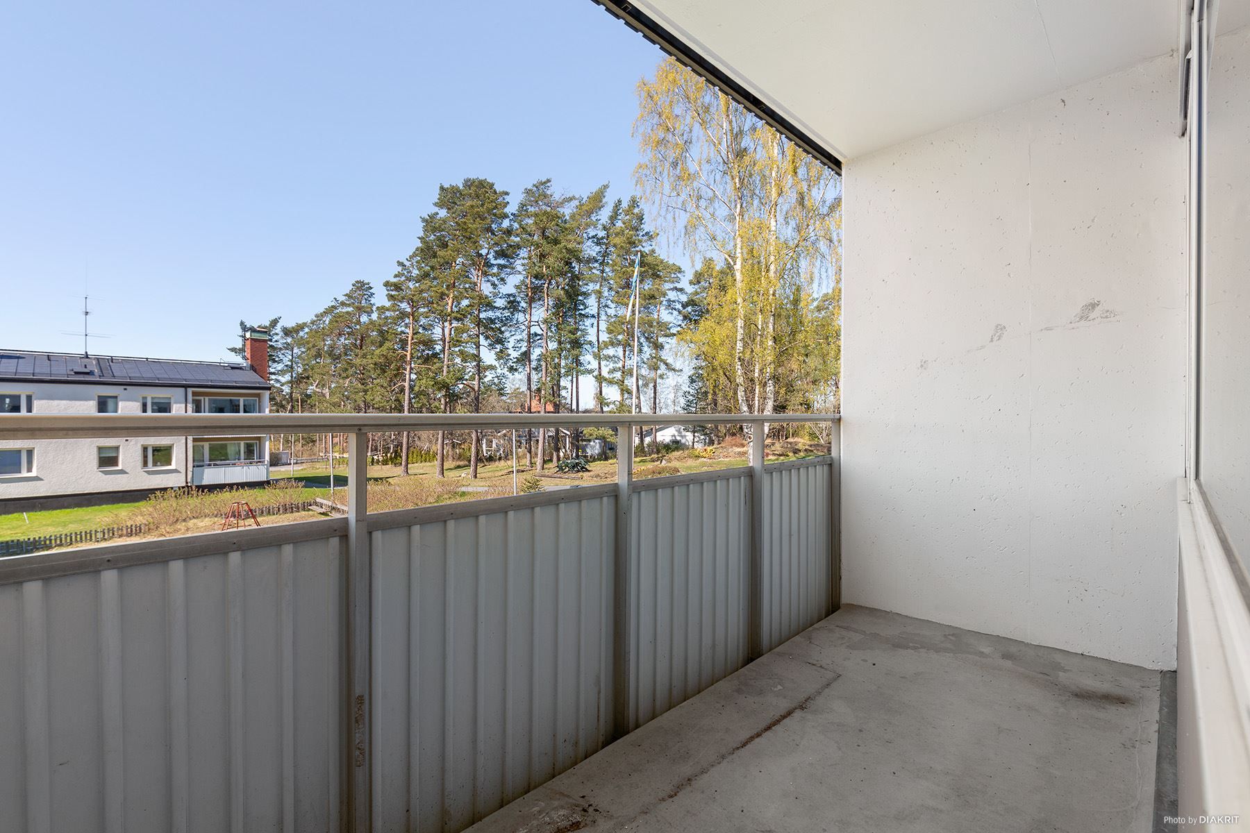 Bra sydvästläge på balkongen