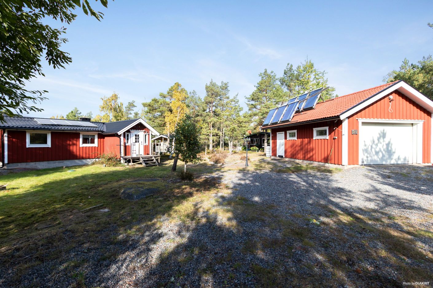 Framsida med garage