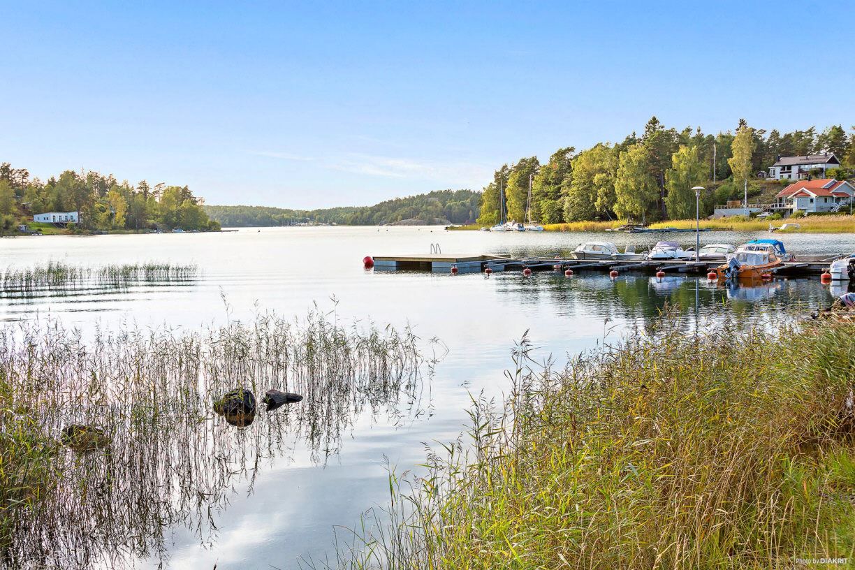 Närmaste havsvik och båtklubb.