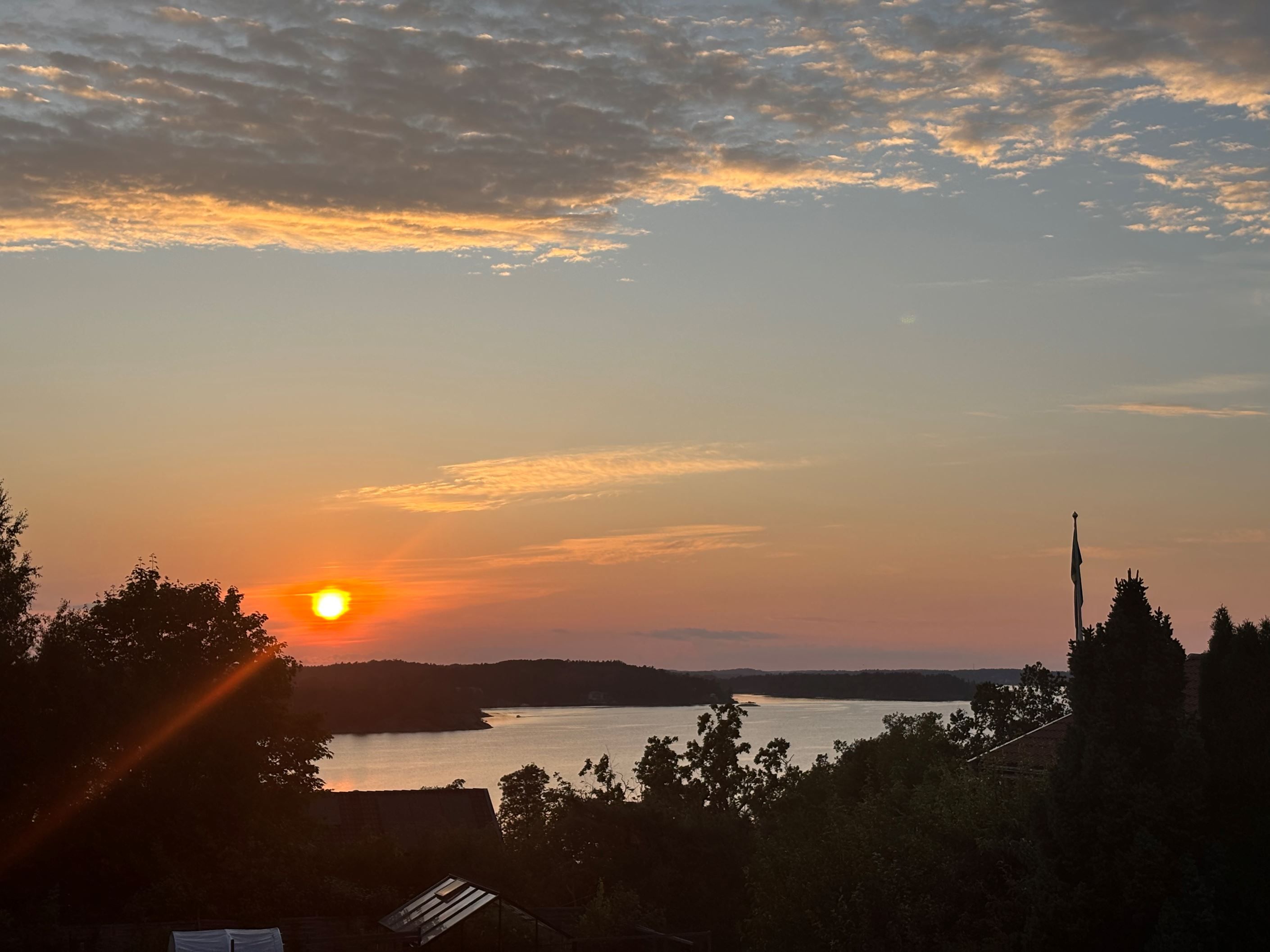 Solnedgång från takterrass