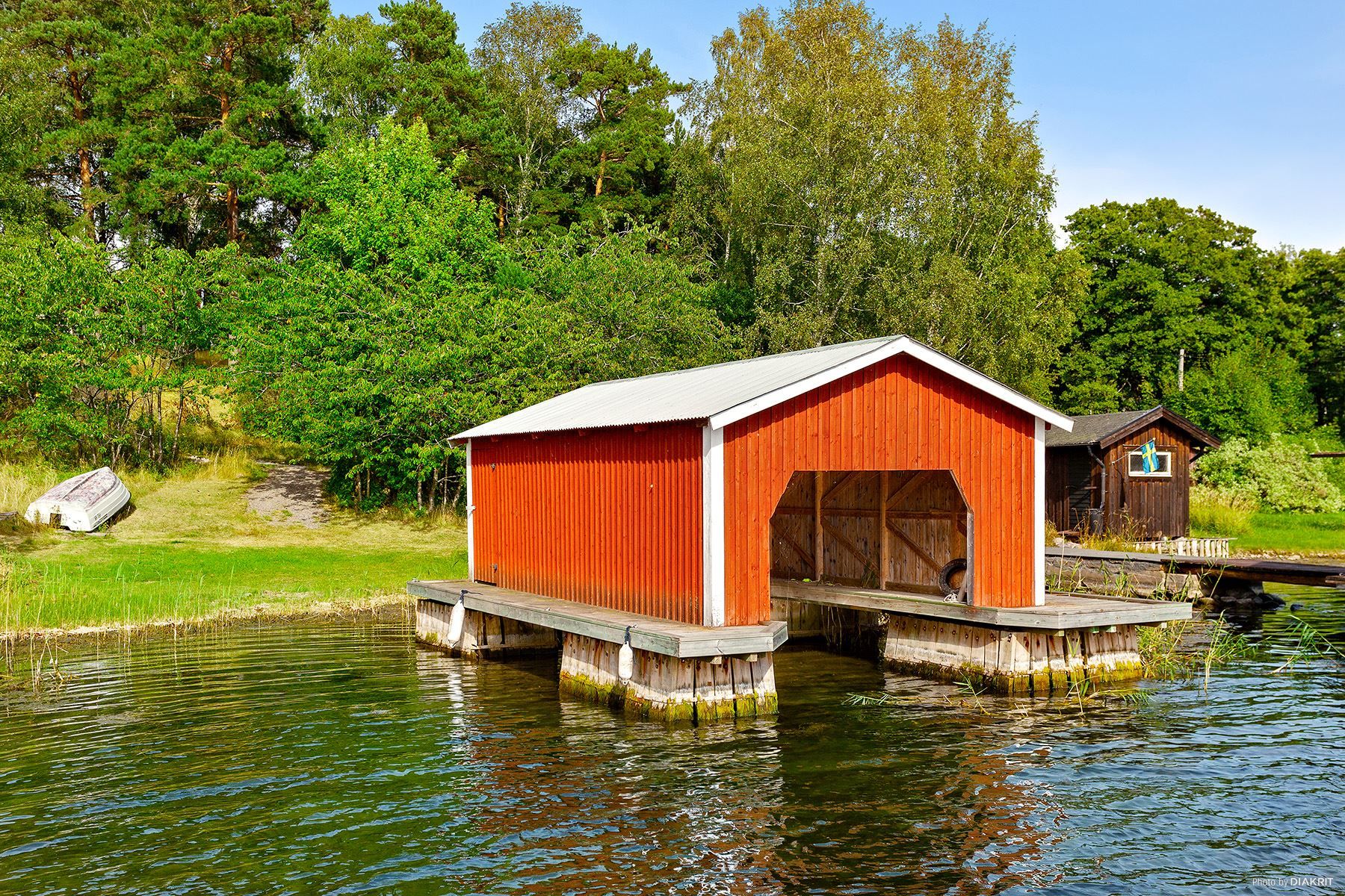Båthuset renoverades för några år sedan
