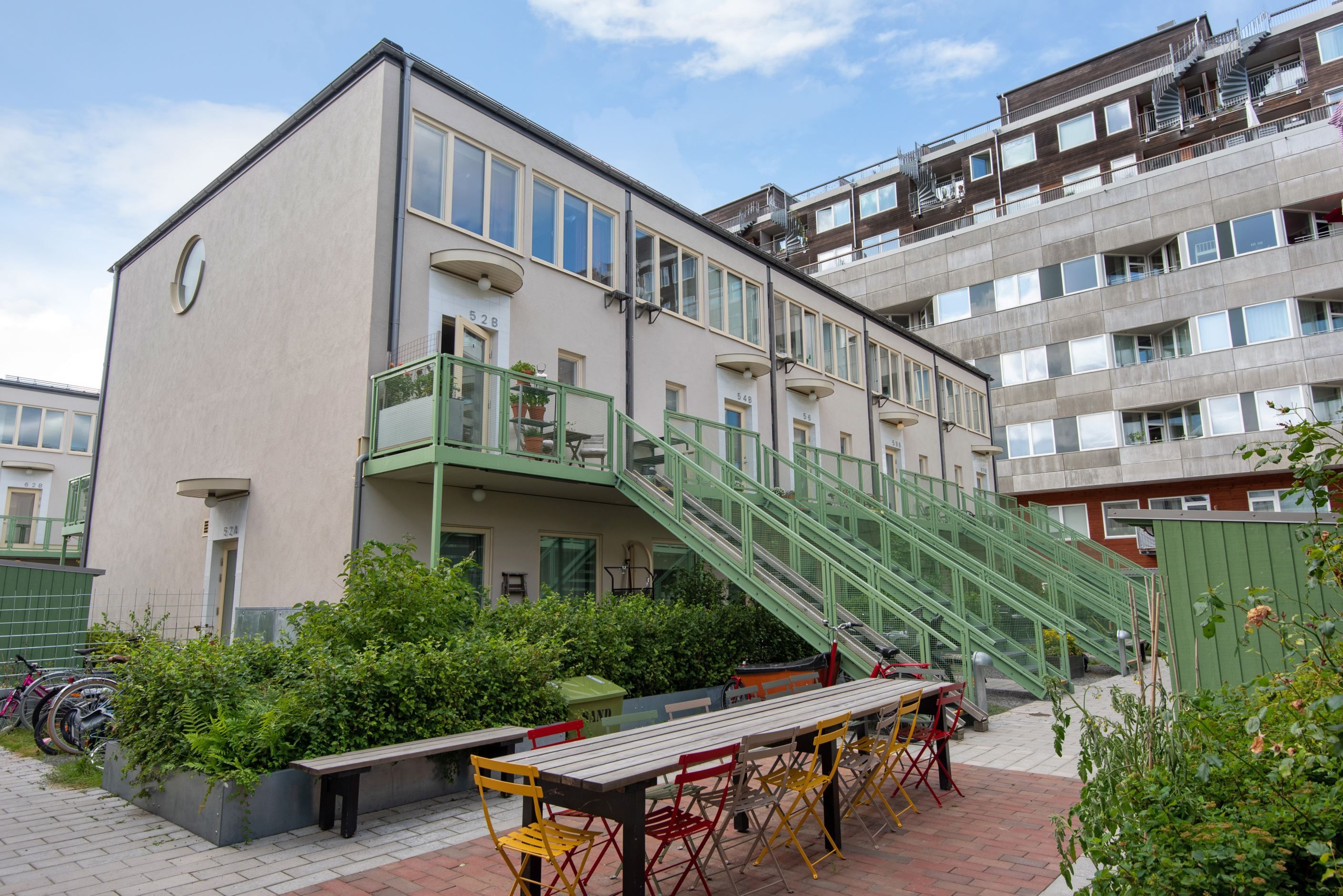 Unik byggnation i populära Gustavsbergs hamn.