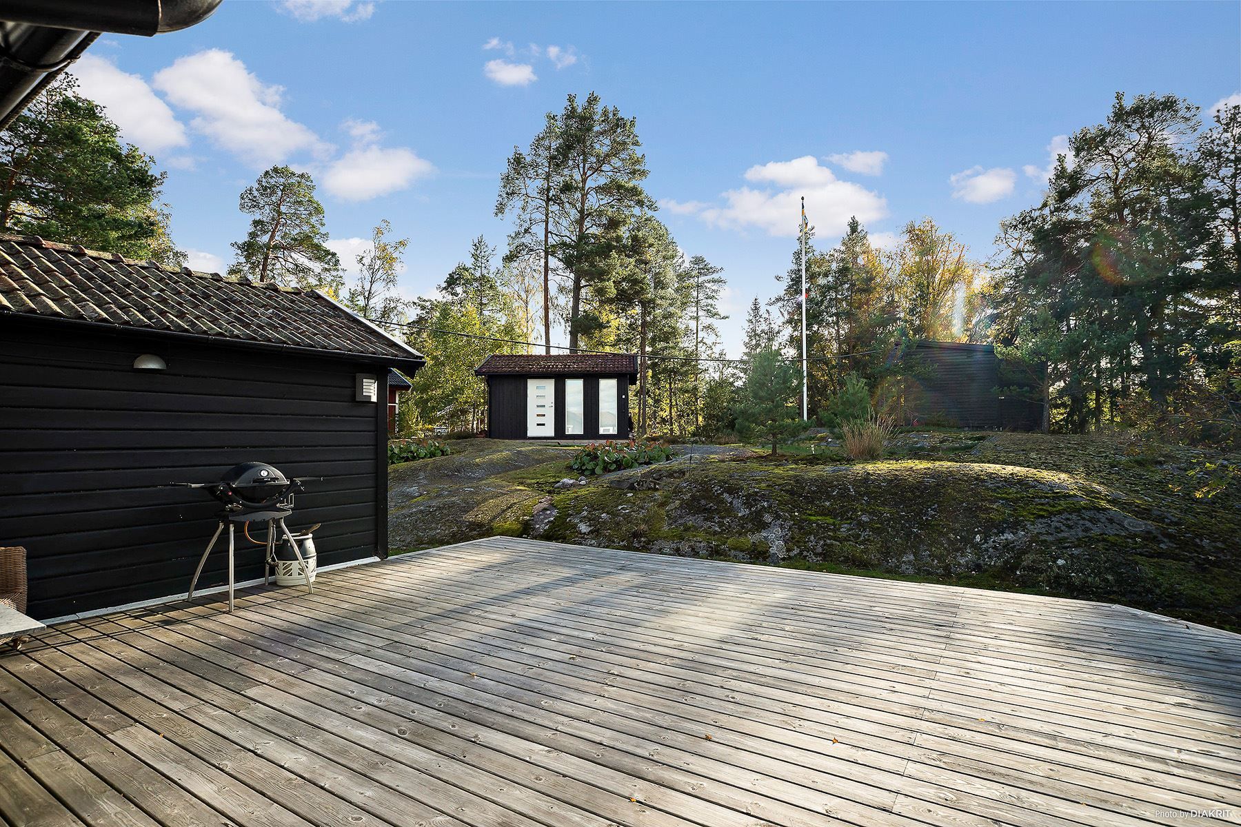 Stor altan med fint solläge