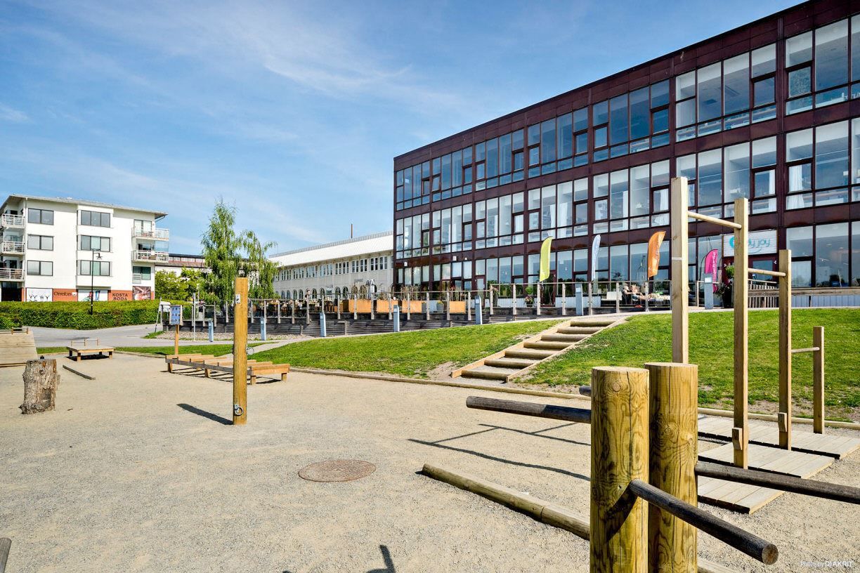 Utegym på kajkanten