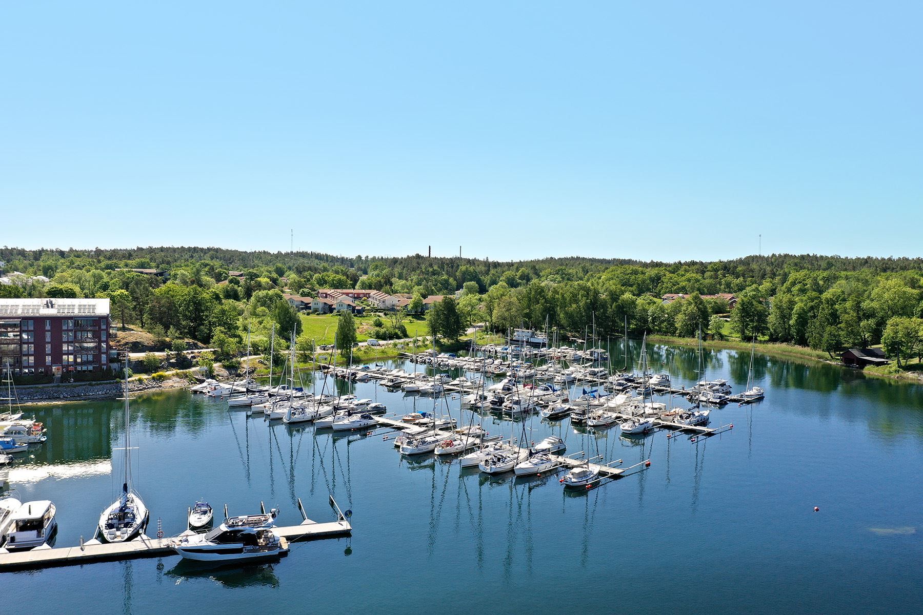 Gustavsbergs hamn och Farsta Slottsvik