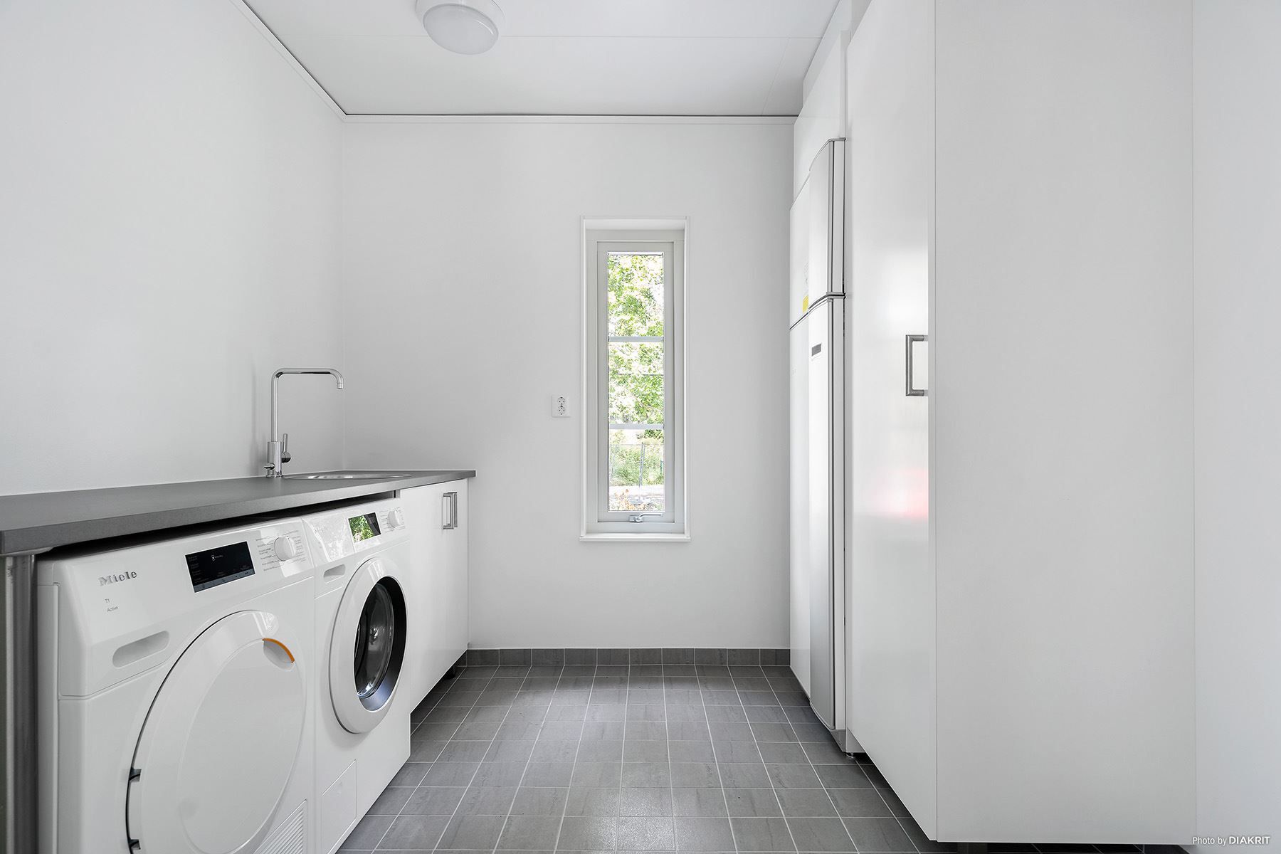 Tvättstuga, panna, teknik, förvaring