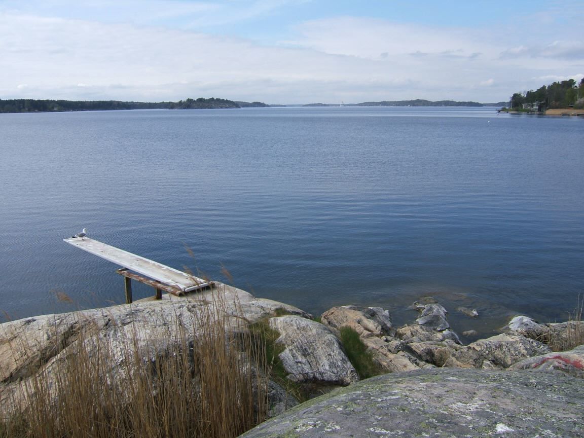 Klippor och trampolin i västläge